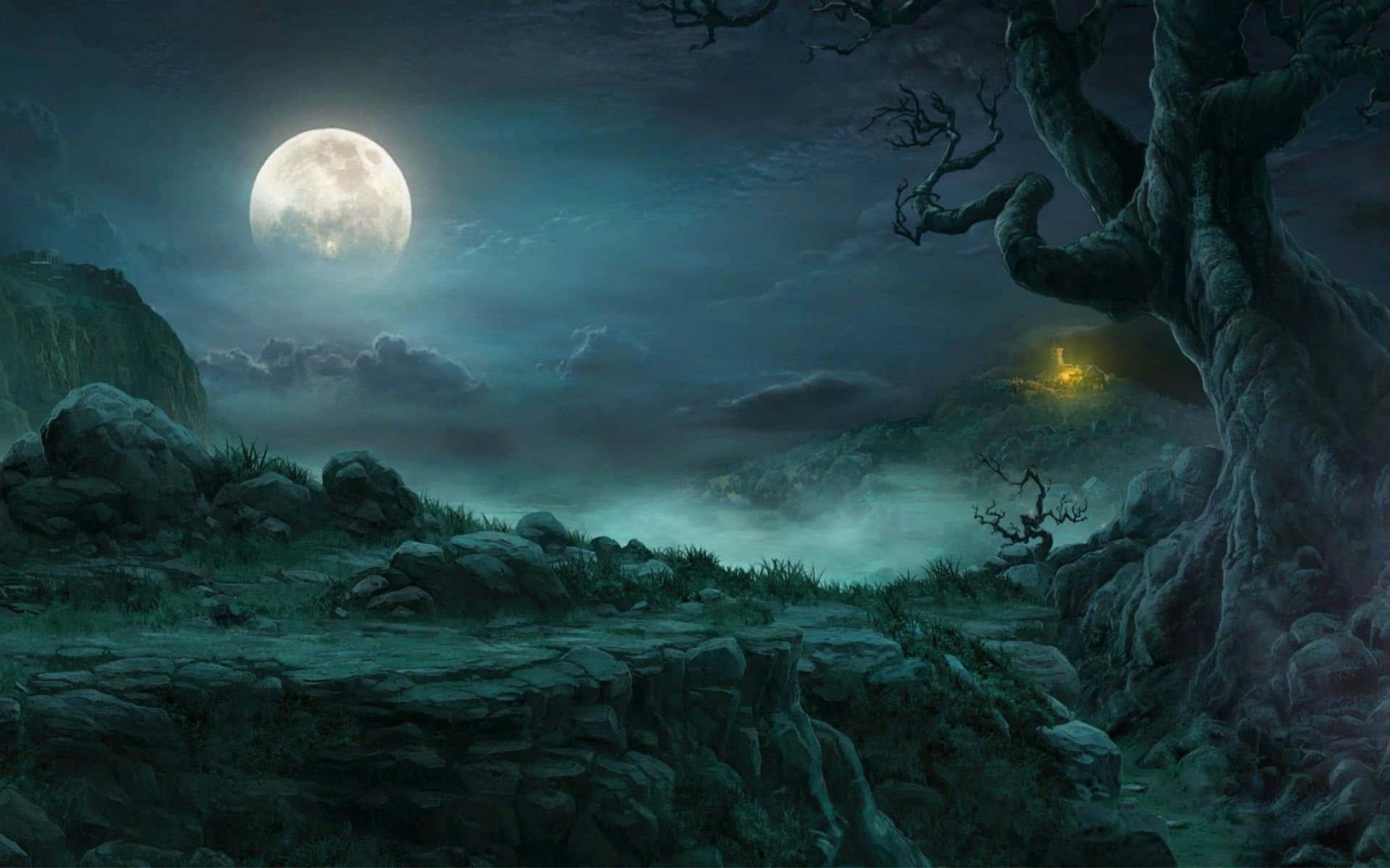 Scary Dark Fantasy Forest Picture — 1920x1200 wallpaper