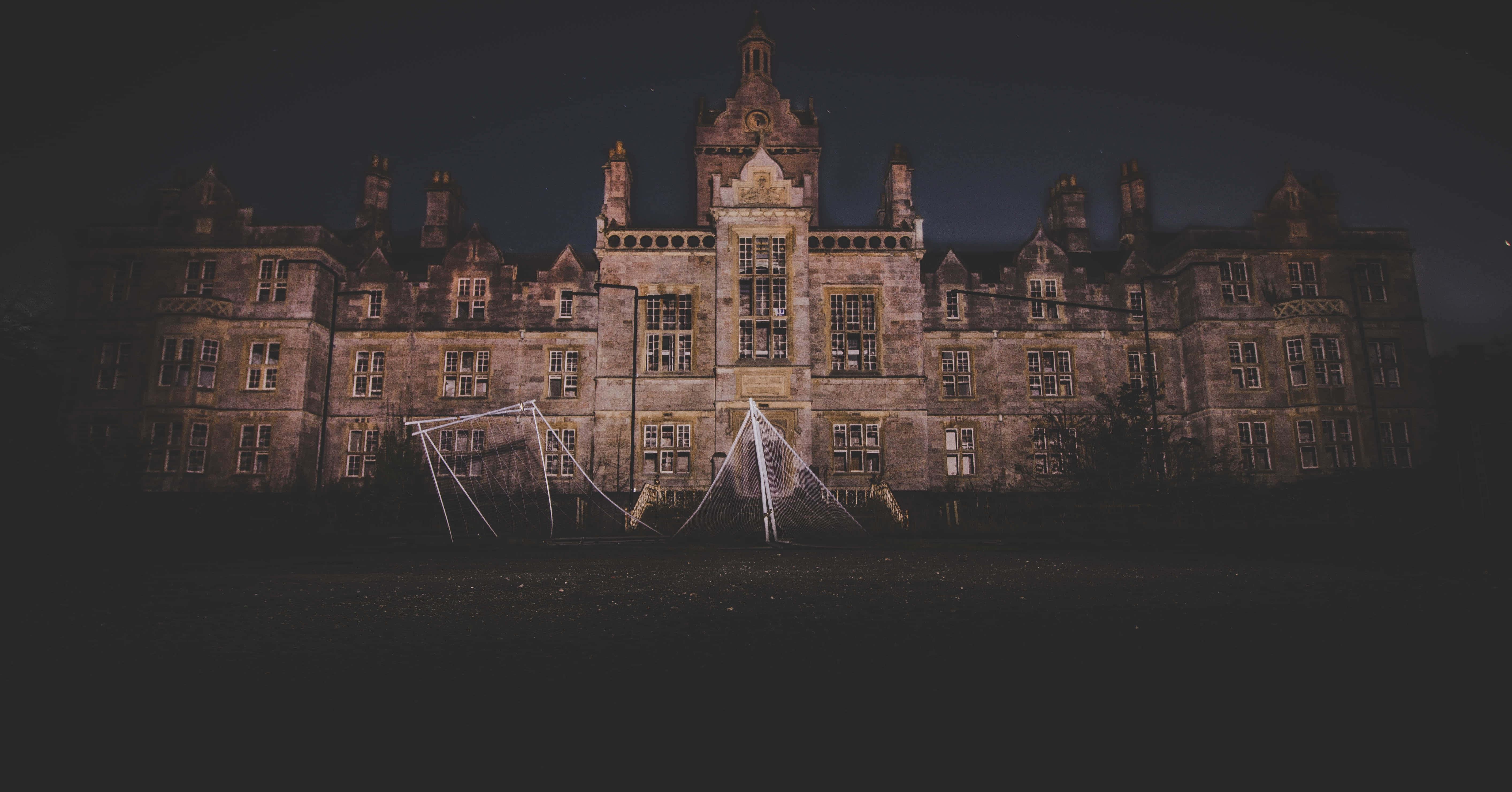 Scary Haunted Mansion Picture — 5653x2960 wallpaper