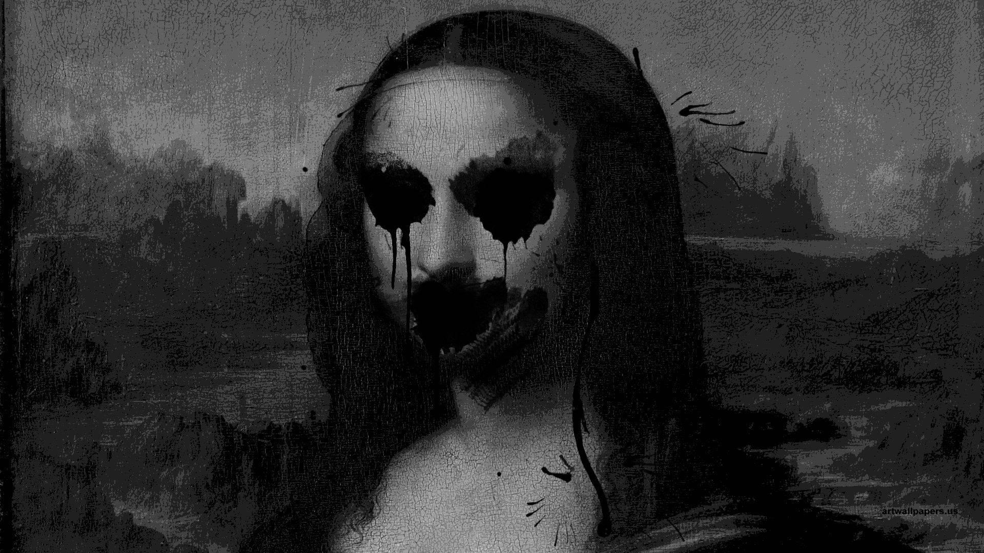 Scary Mona Lisa Art — 1920x1080 wallpaper