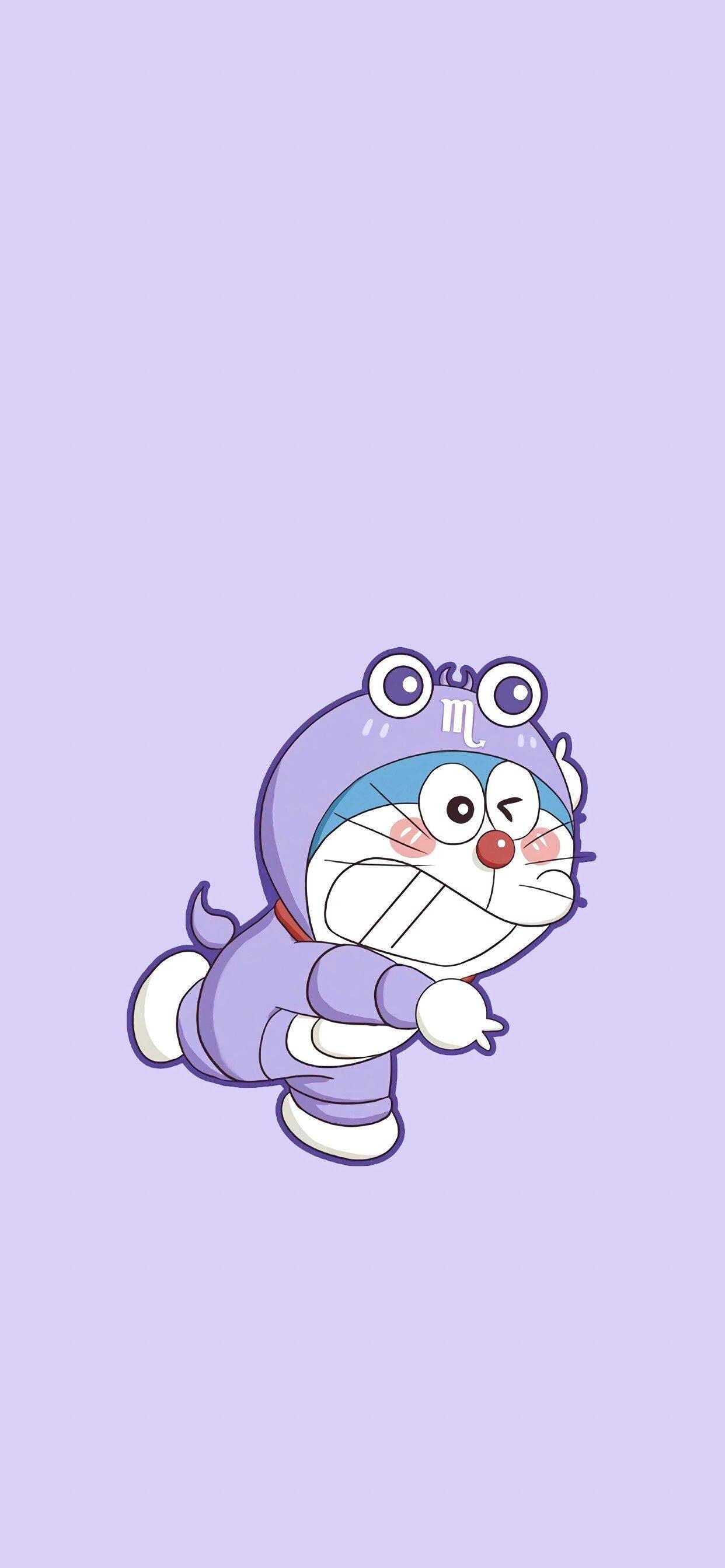 Scorpio Costume Doraemon iPhone Digital Art — 1242x2687 wallpaper