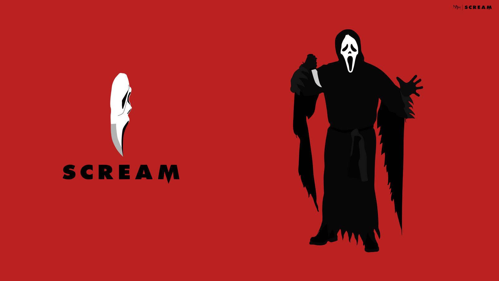 Scream Ghostface Graphic — 1600x900 wallpaper