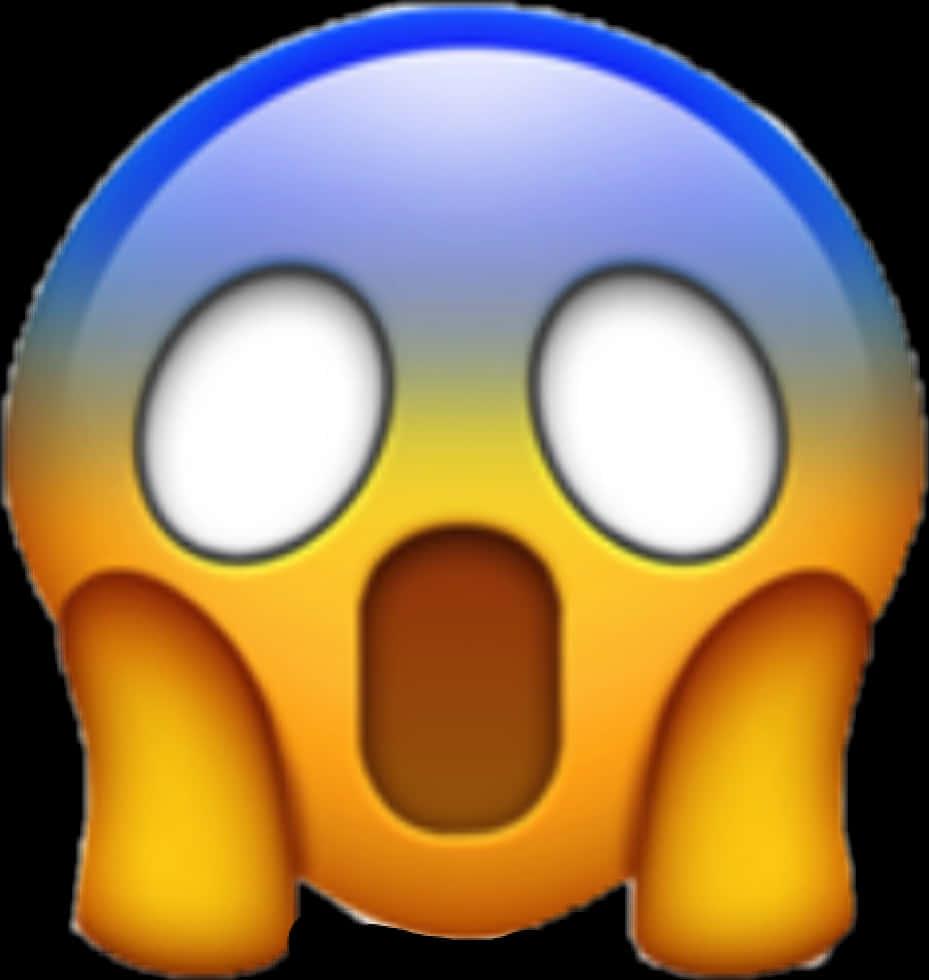 Screaming Face Emoji — 929x980 wallpaper