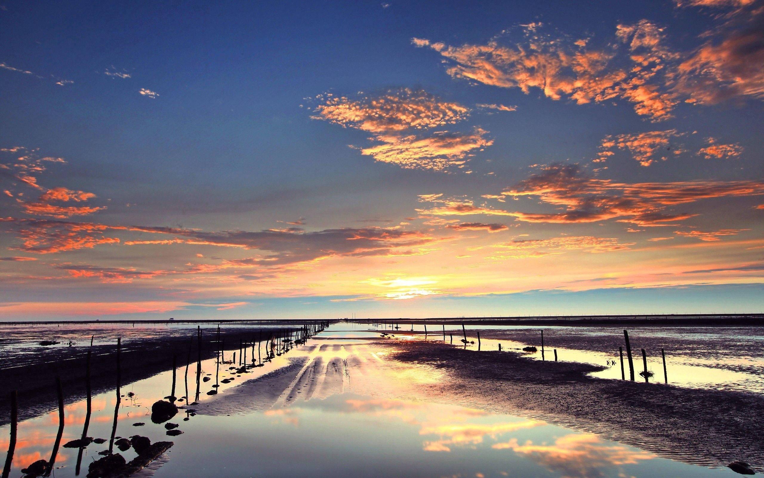 Sea And Sunset Nature — 2560x1600 wallpaper