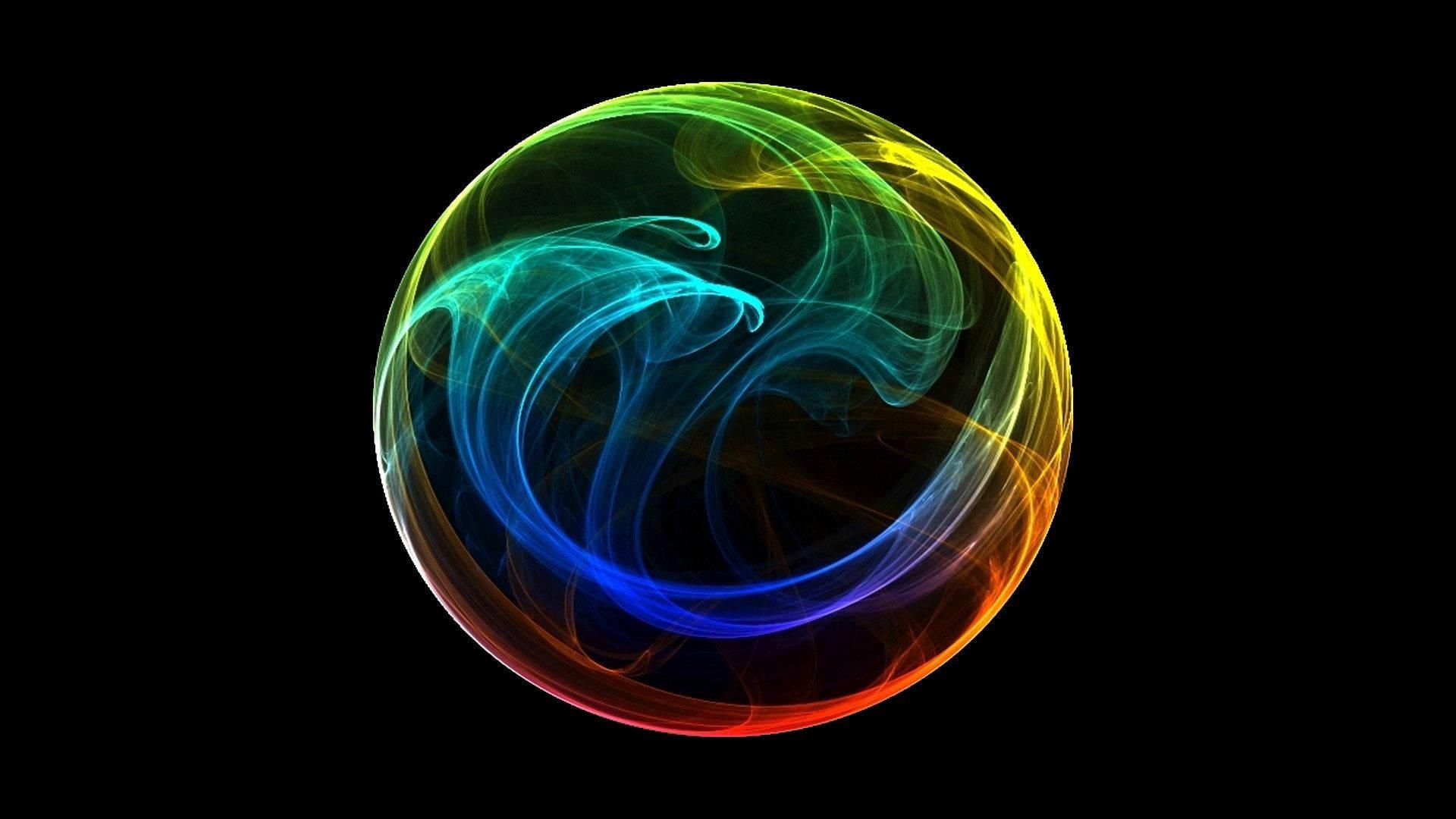 See the dynamic colors of this animated orb — 1920x1080 wallpaper