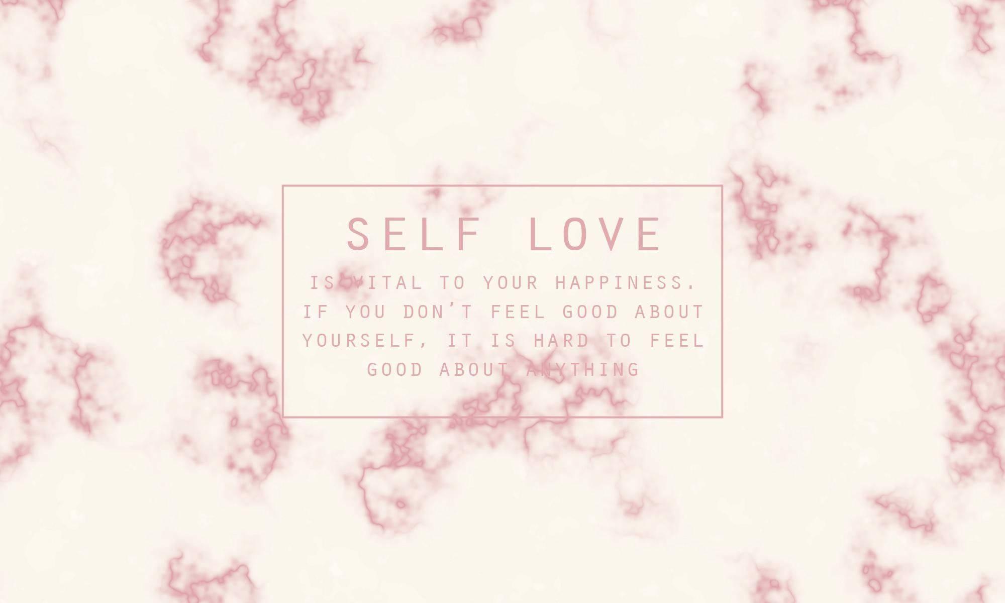 Self Love Pastel Aesthetic Quote — 2000x1200 wallpaper
