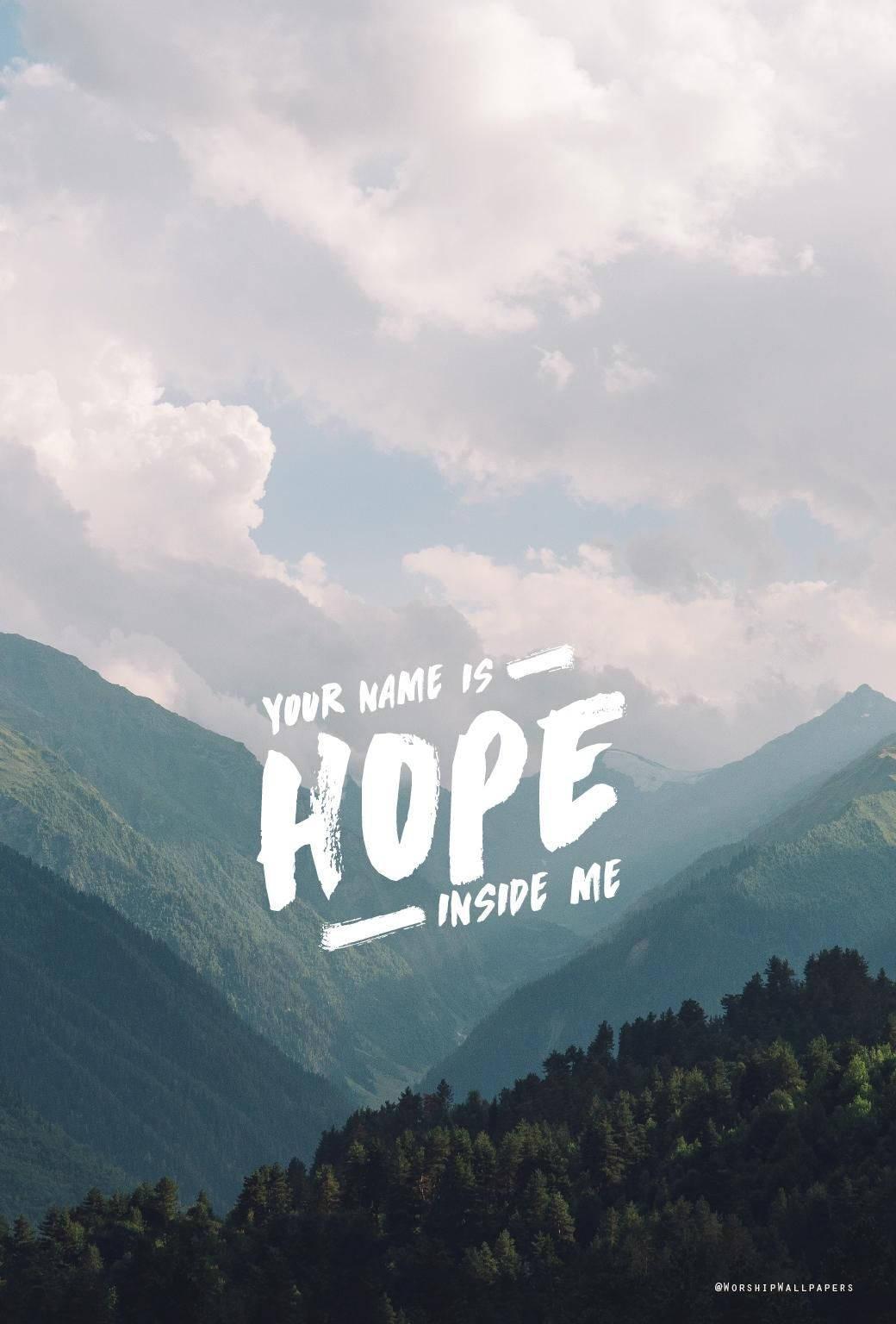 Set your eyes upon the mountains and the hills, for strength and hope arise from God. — 1040x1536 wallpaper