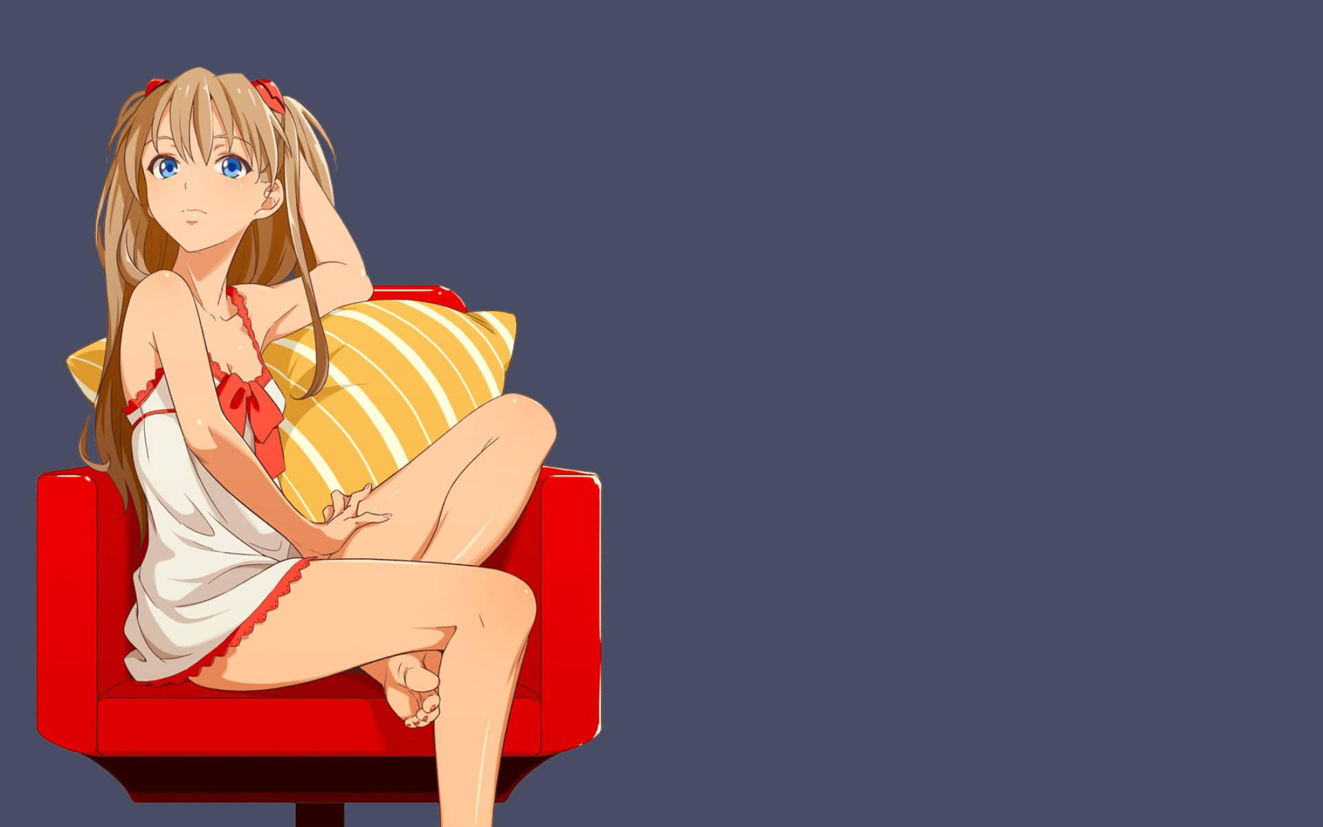 Sexy Anime Asuka Fanart — 1920x1200 wallpaper