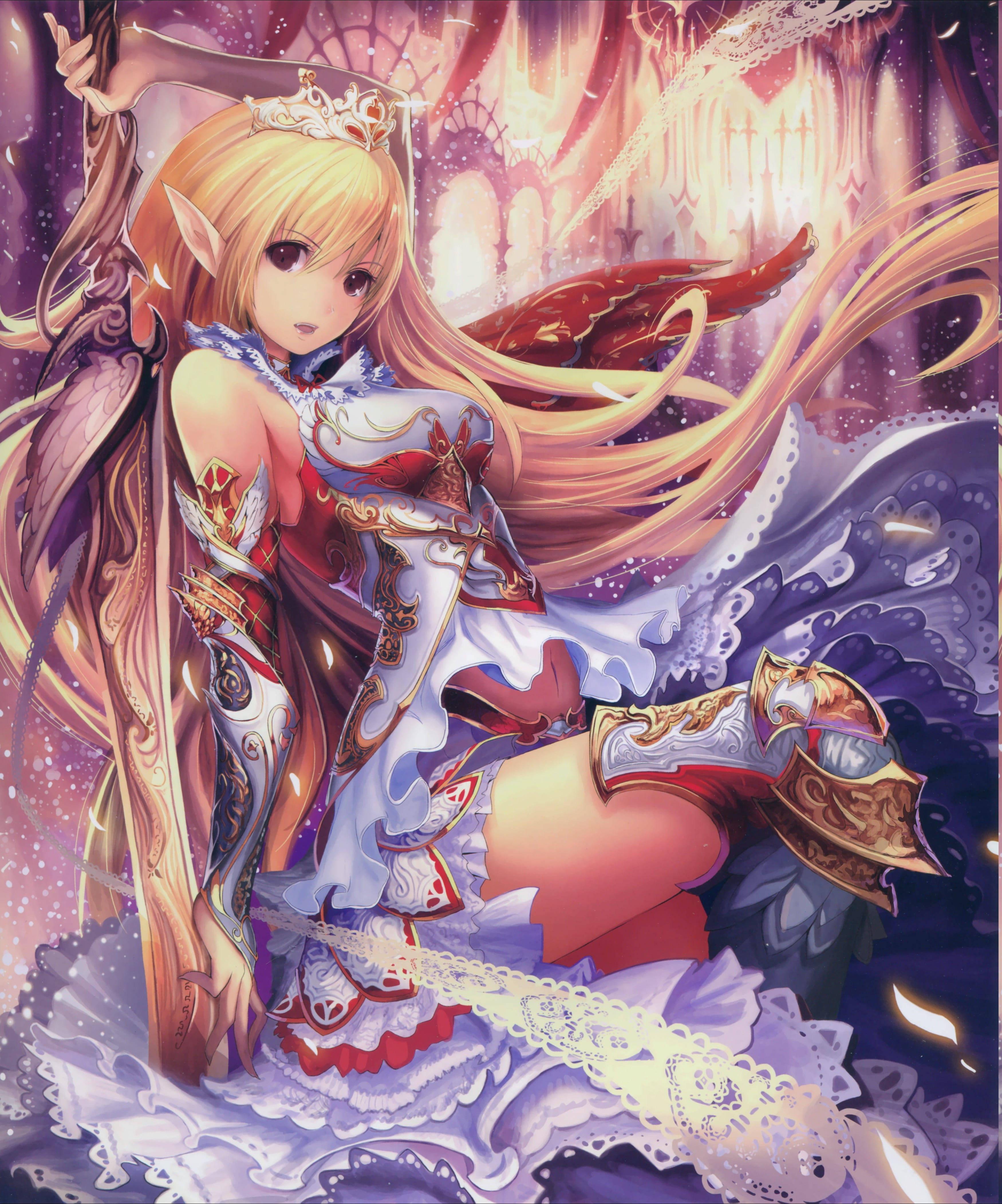 Sexy Anime Fantasy Warrior — 3500x4206 wallpaper