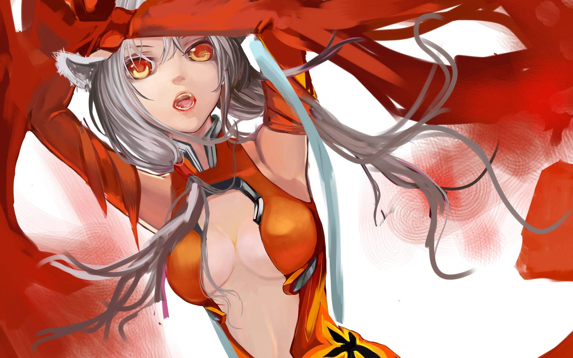 Sexy Anime Fox Girl — 1920x1200 wallpaper