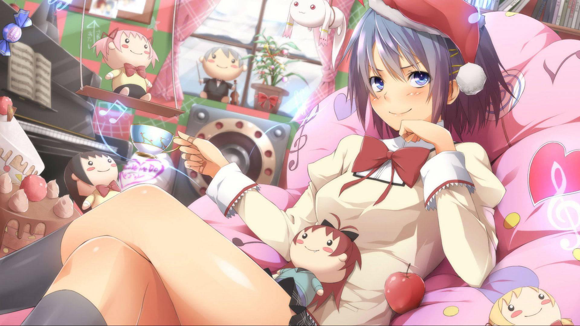 Sexy Anime Girl With Toys — 1920x1081 wallpaper