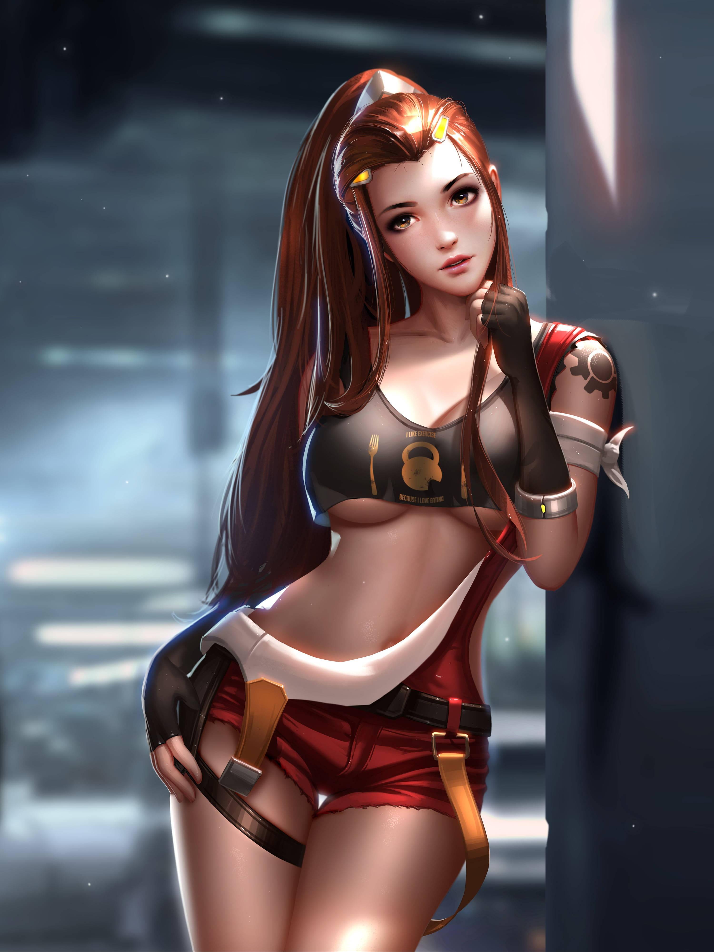 Sexy Mechanic Anime Girl — 3000x4001 wallpaper