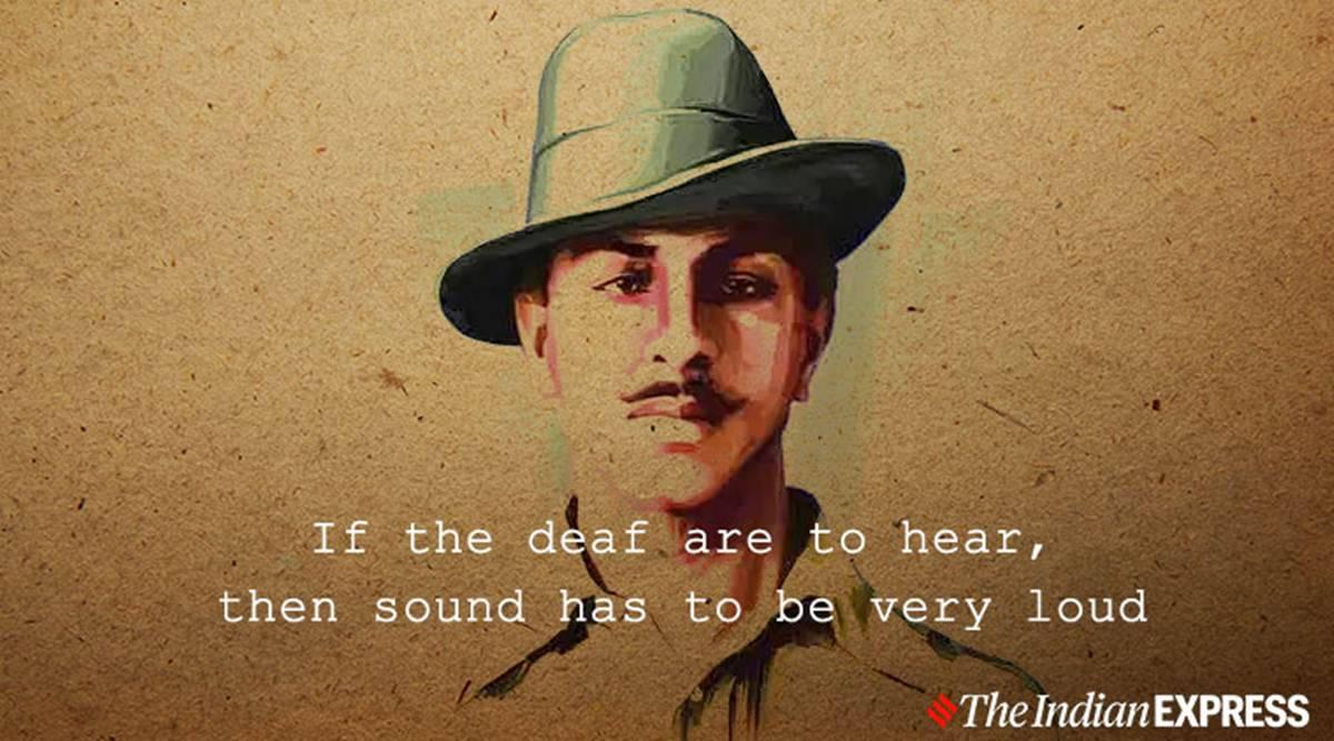 Shaheed Bhagat Singh Vintage Illustration — 1200x667 wallpaper