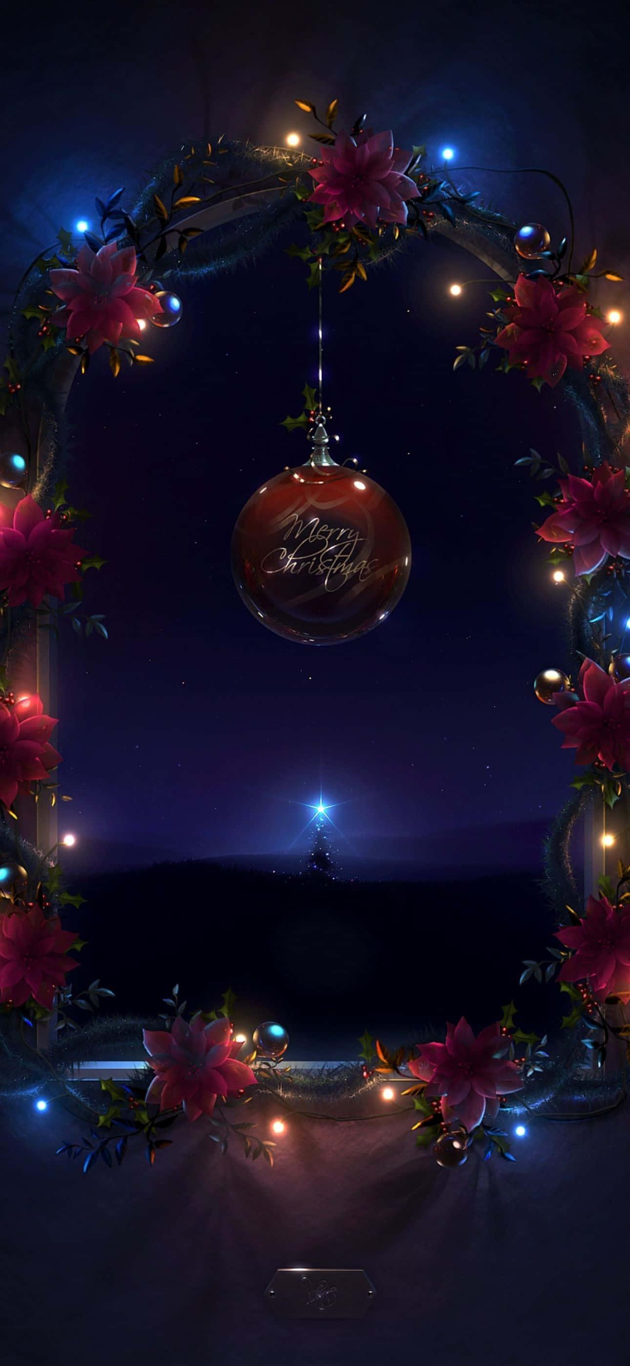 Share the gift of joy this Christmas with a festive iPhone background — 1290x2796 wallpaper