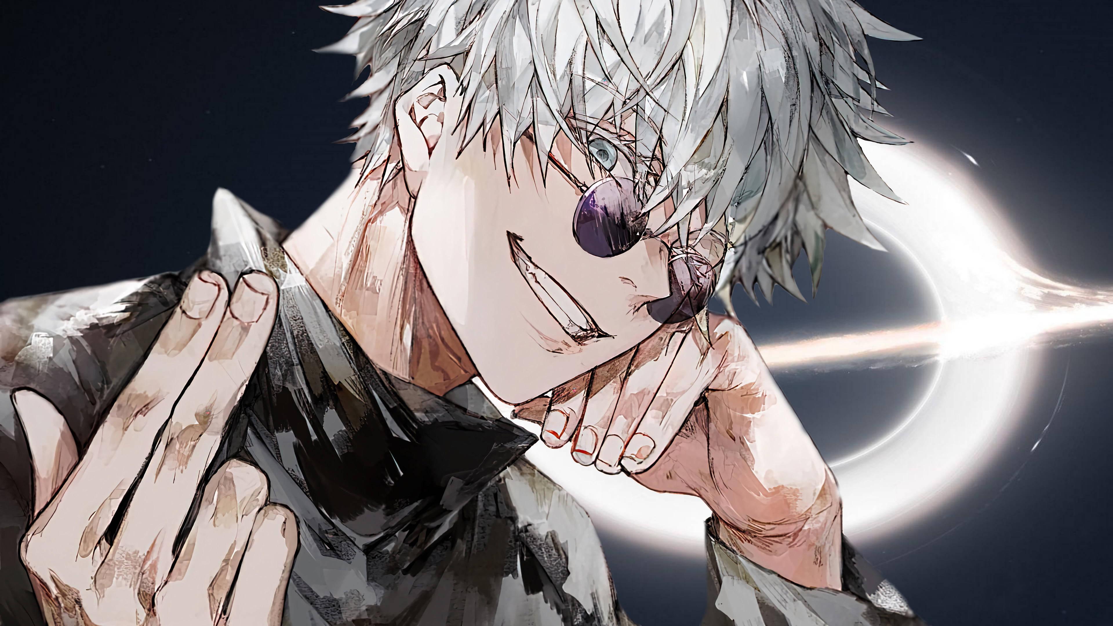 Sharp Black And White Gojo Satoru