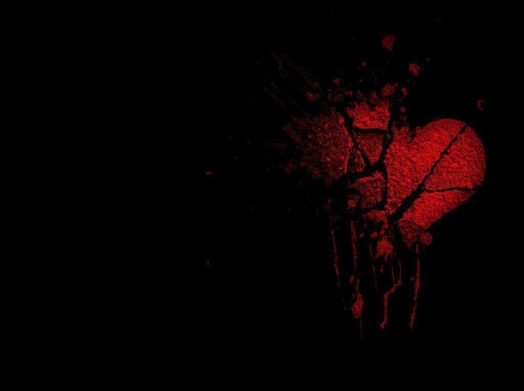 Shattered Heart in Darkness — 1024x765 wallpaper
