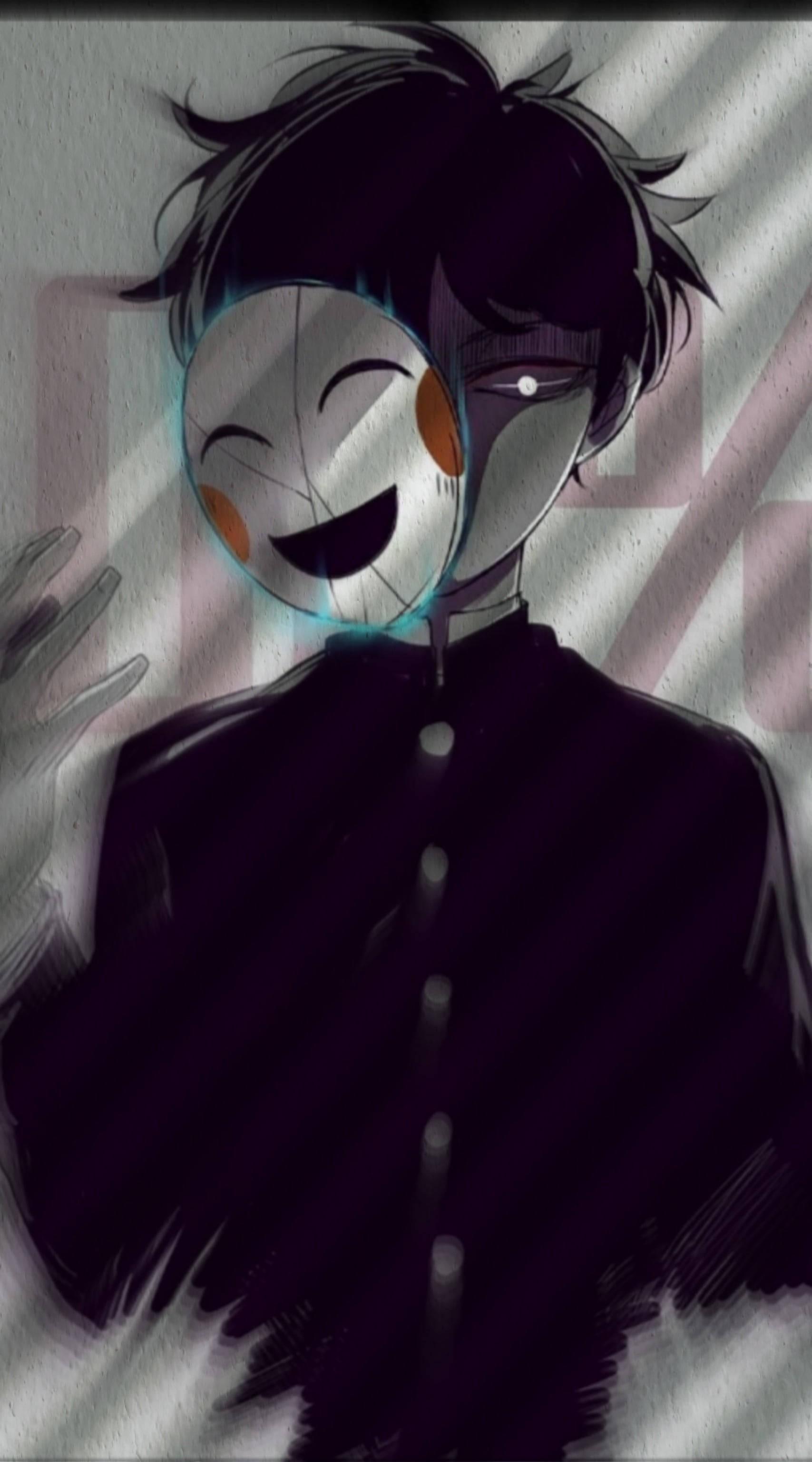 Shigeo Kageyama Sad Boy Cartoon Variation — 1707x3071 wallpaper