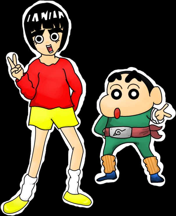Shin chan und freund cartoon charaktere
