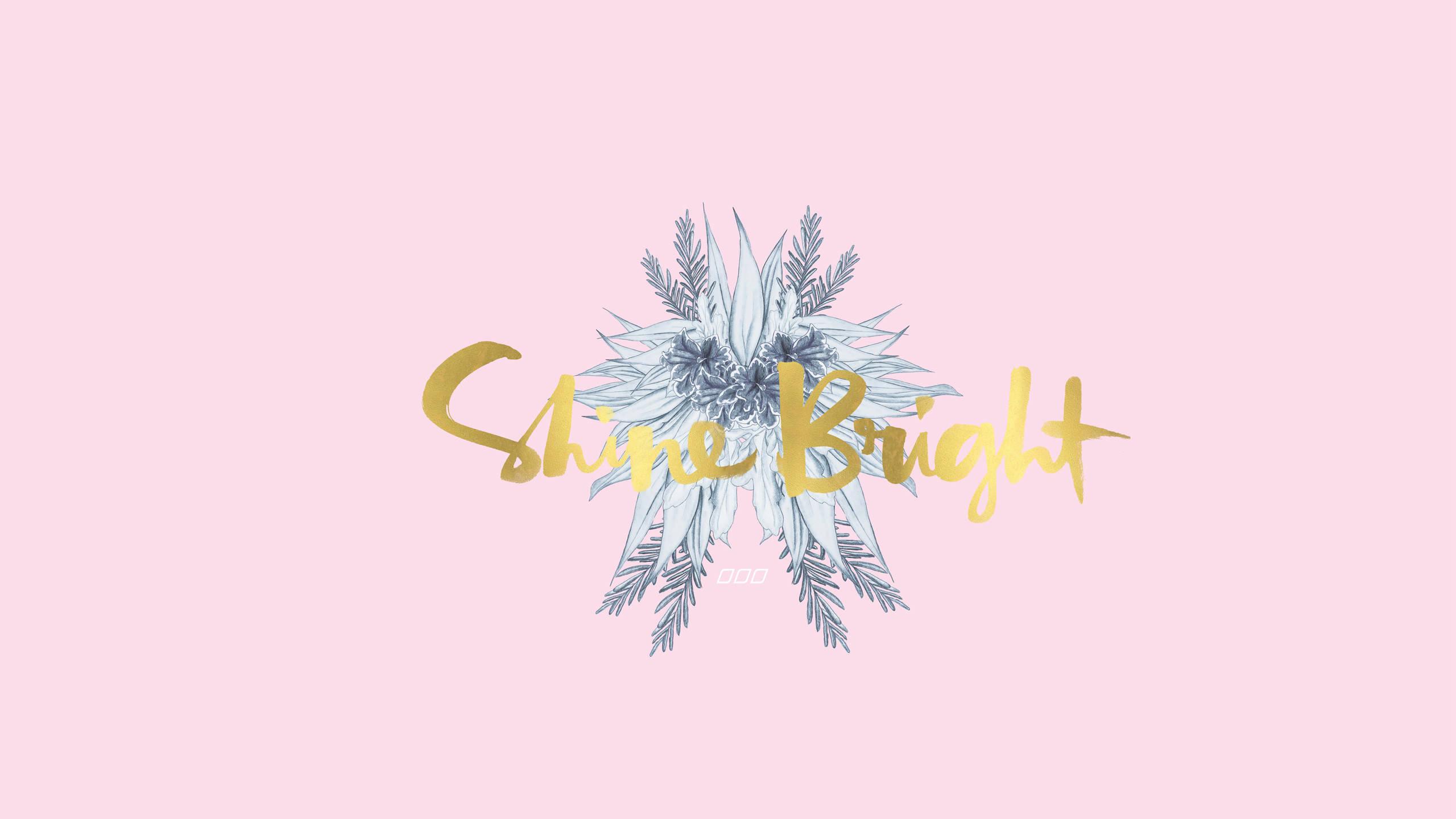 Shine Bright Motivational Aesthetic Desktop — 2560x1440 wallpaper