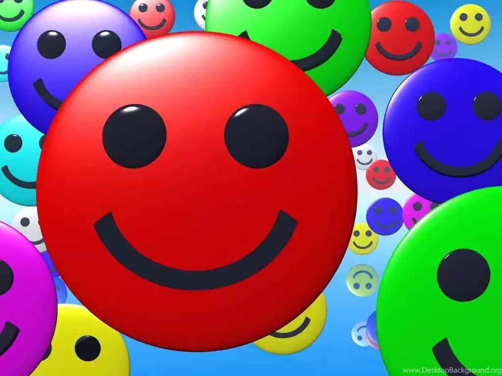 Shiny And Preppy Smiley Faces — 1024x768 wallpaper