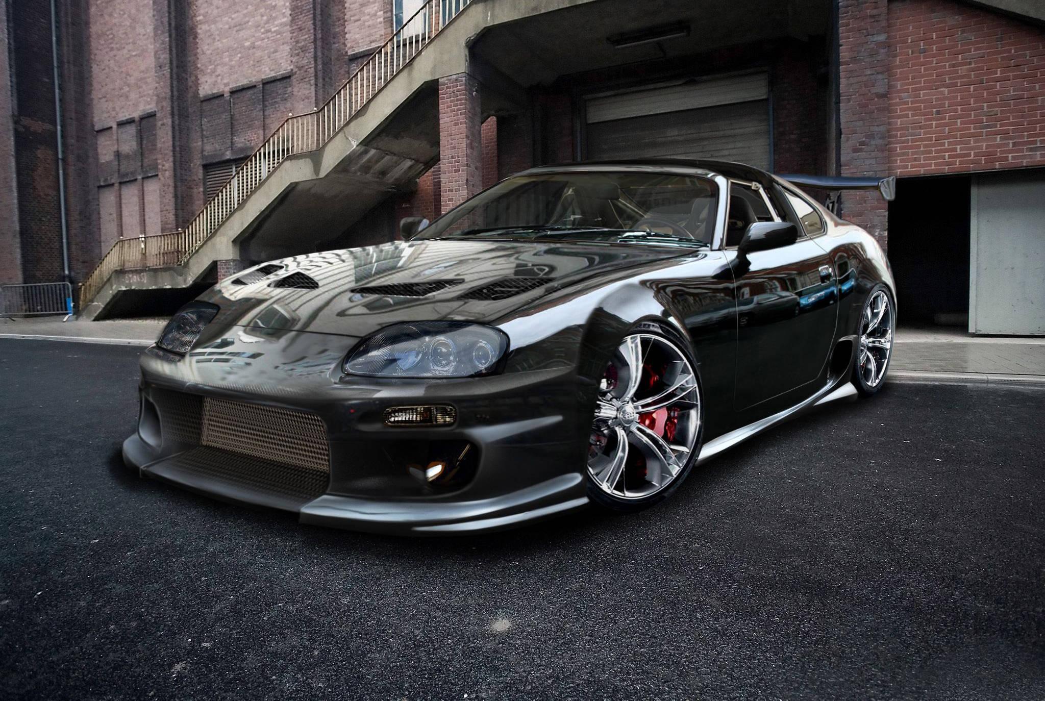 Shiny Black Toyota Supra Car — 2048x1374 wallpaper