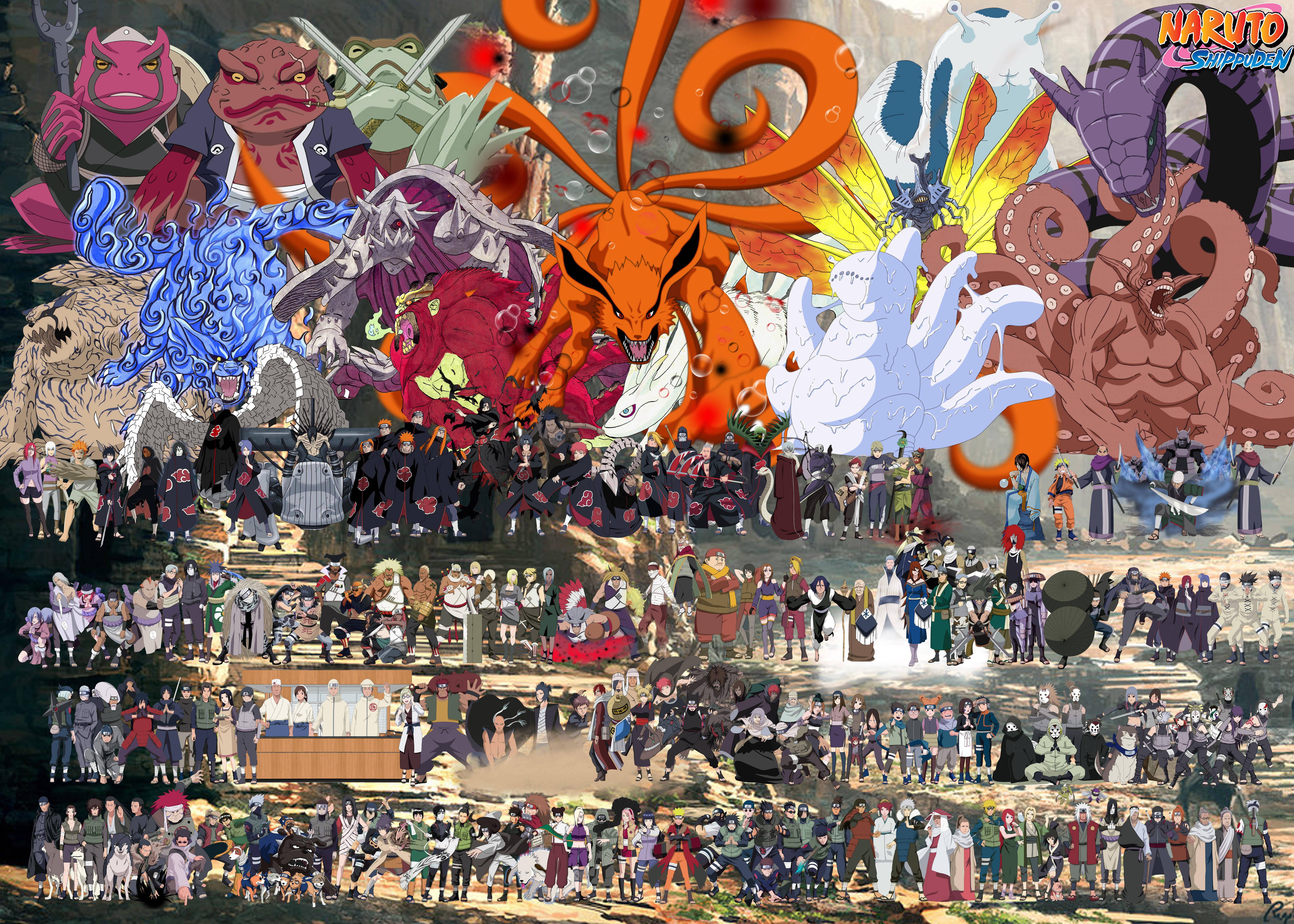 Shippuden Characters Naruto 4K