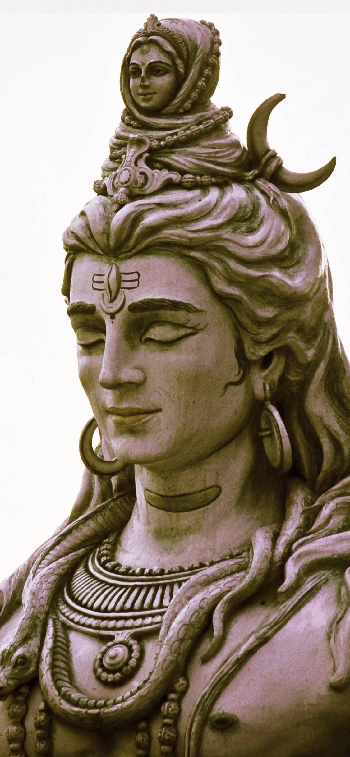 Shiva iPhone Statue Profile — 1126x2436 wallpaper