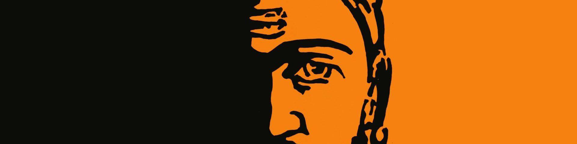Shivaji Maharaj Eyes In Orange HD — 1920x481 wallpaper