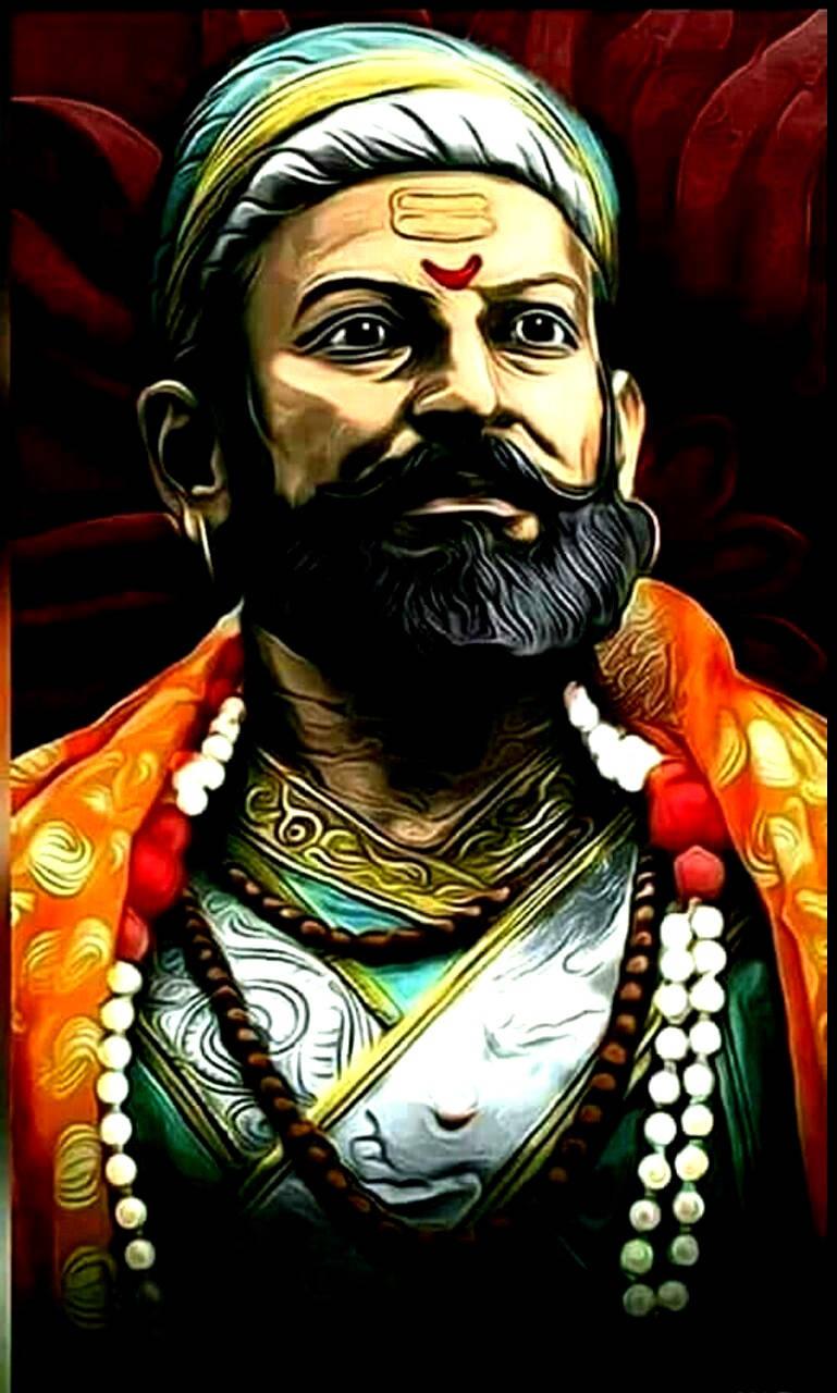Shivaji Maharaj Head Shot Painting HD — 769x1280 wallpaper