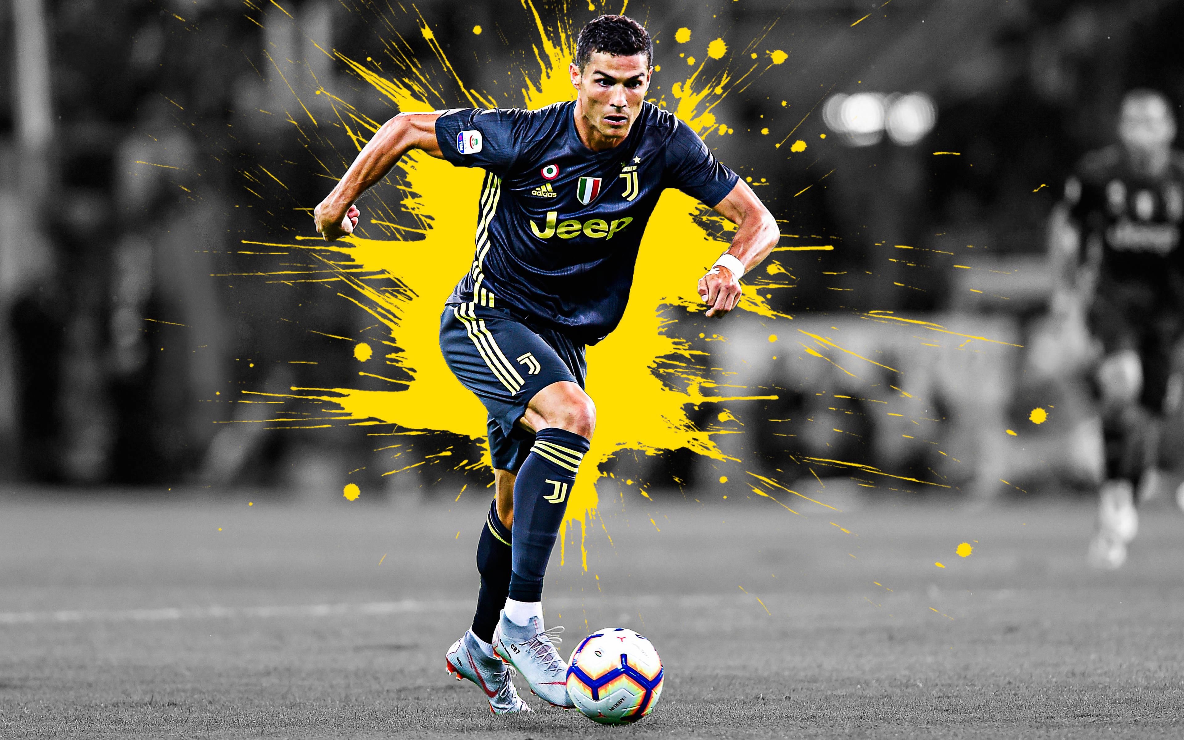 Shooting Stance Cristiano Ronaldo Hd 4k — 3840x2400 wallpaper