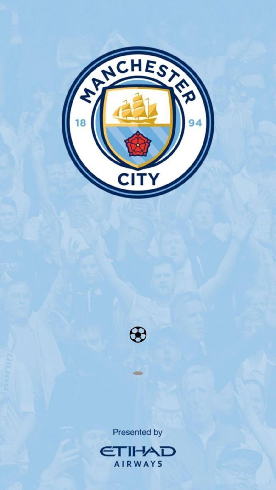 Show your city pride with Manchester City's iconic logo! — 1153x2048 wallpaper
