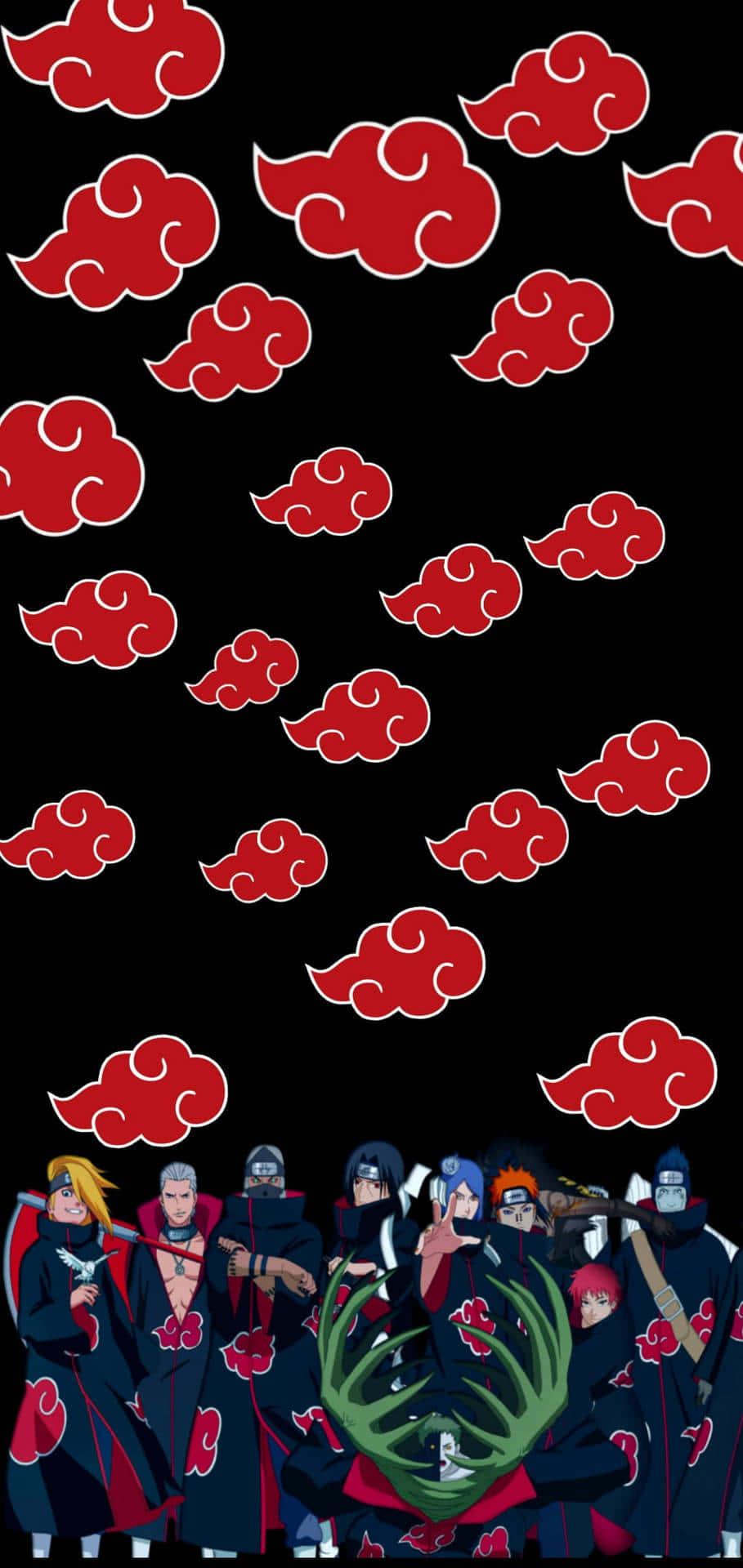 Showcasing the Power of the Akatsuki Organization — 909x1920 wallpaper