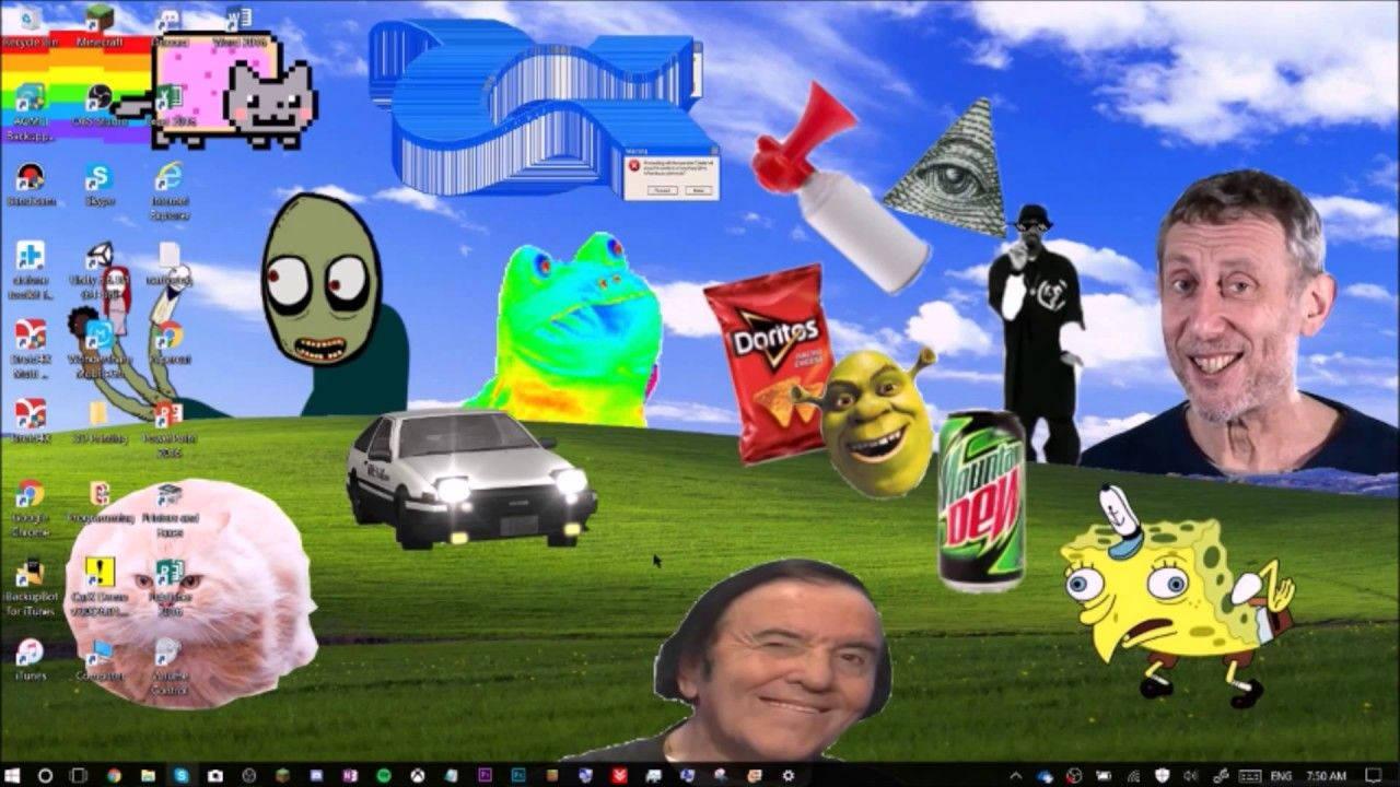 Shrek becomes Illuminati — 1280x720 wallpaper