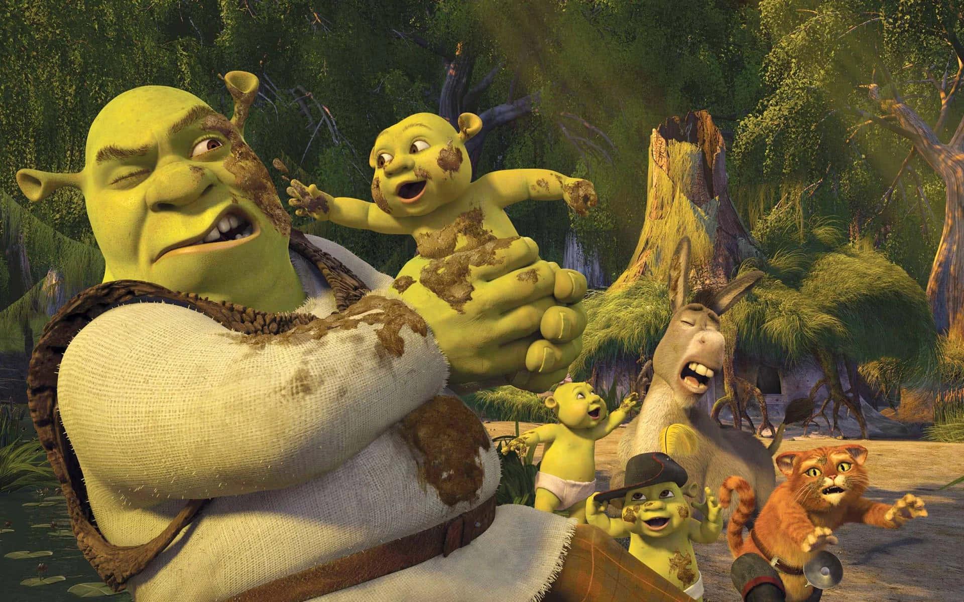 Shrek, the friendly green ogre — 1920x1200 wallpaper