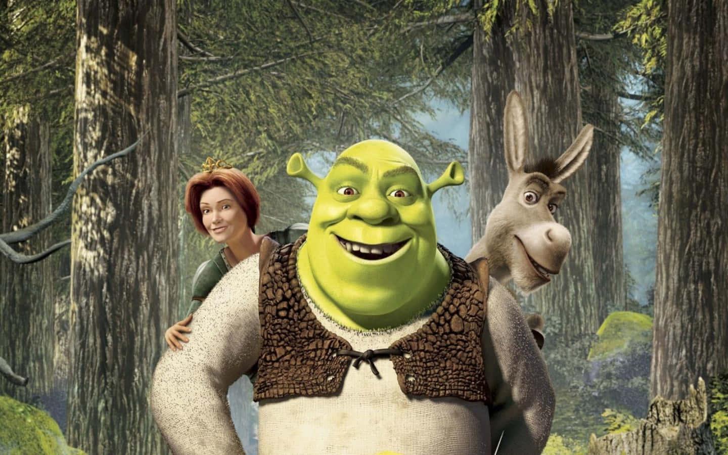 shrek the movie poster — 1440x900 wallpaper
