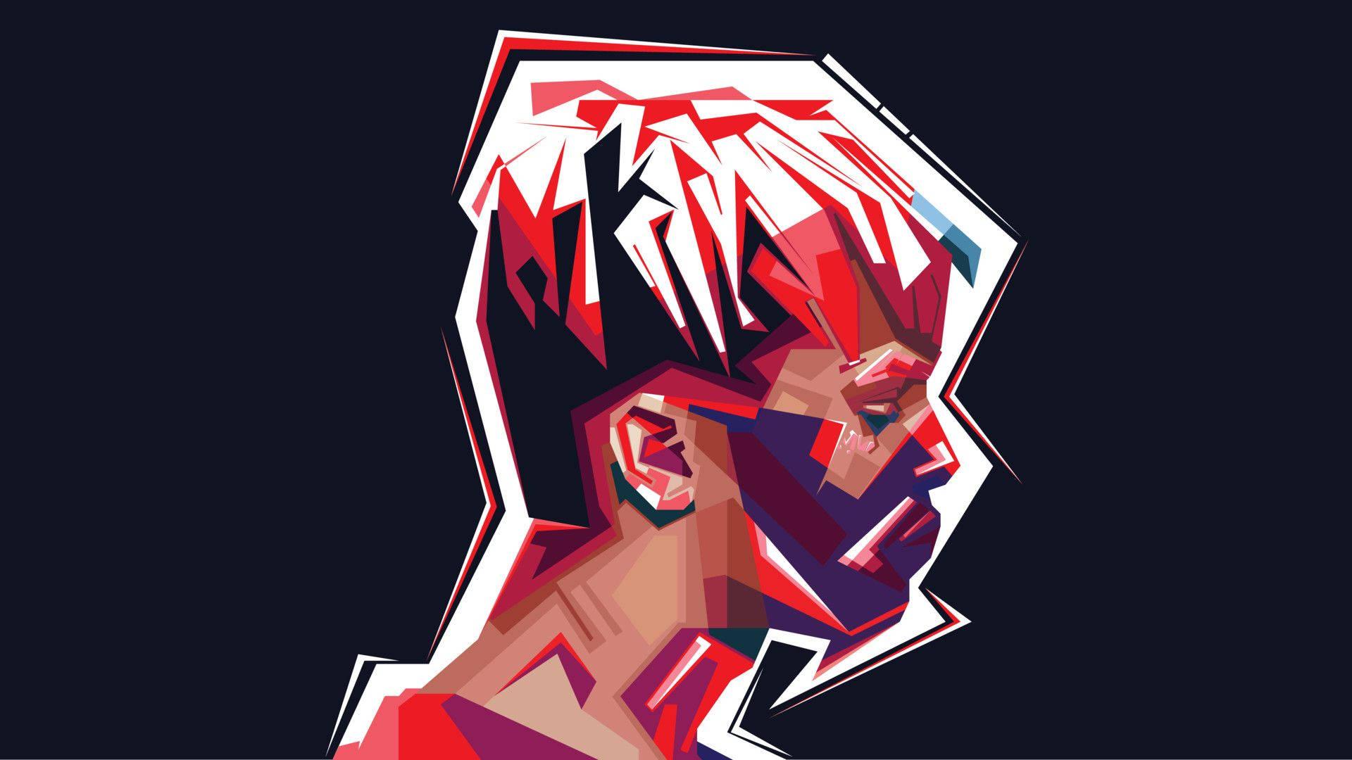 Side view of XXXTENTACION in an iconic artwork — 1920x1080 wallpaper