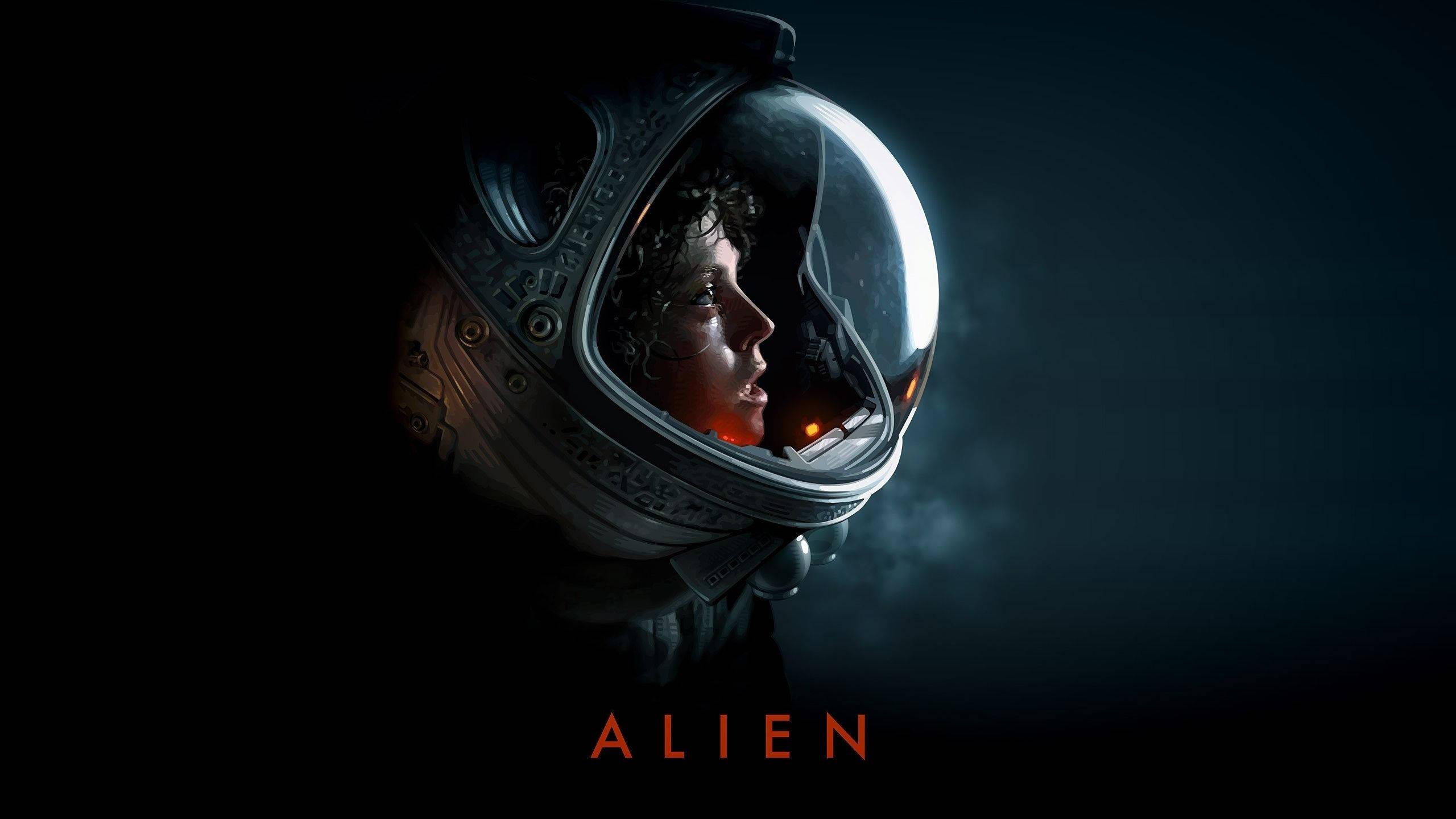 Sigourney Weaver as Ellen Ripley in Alien — 2560x1440 wallpaper