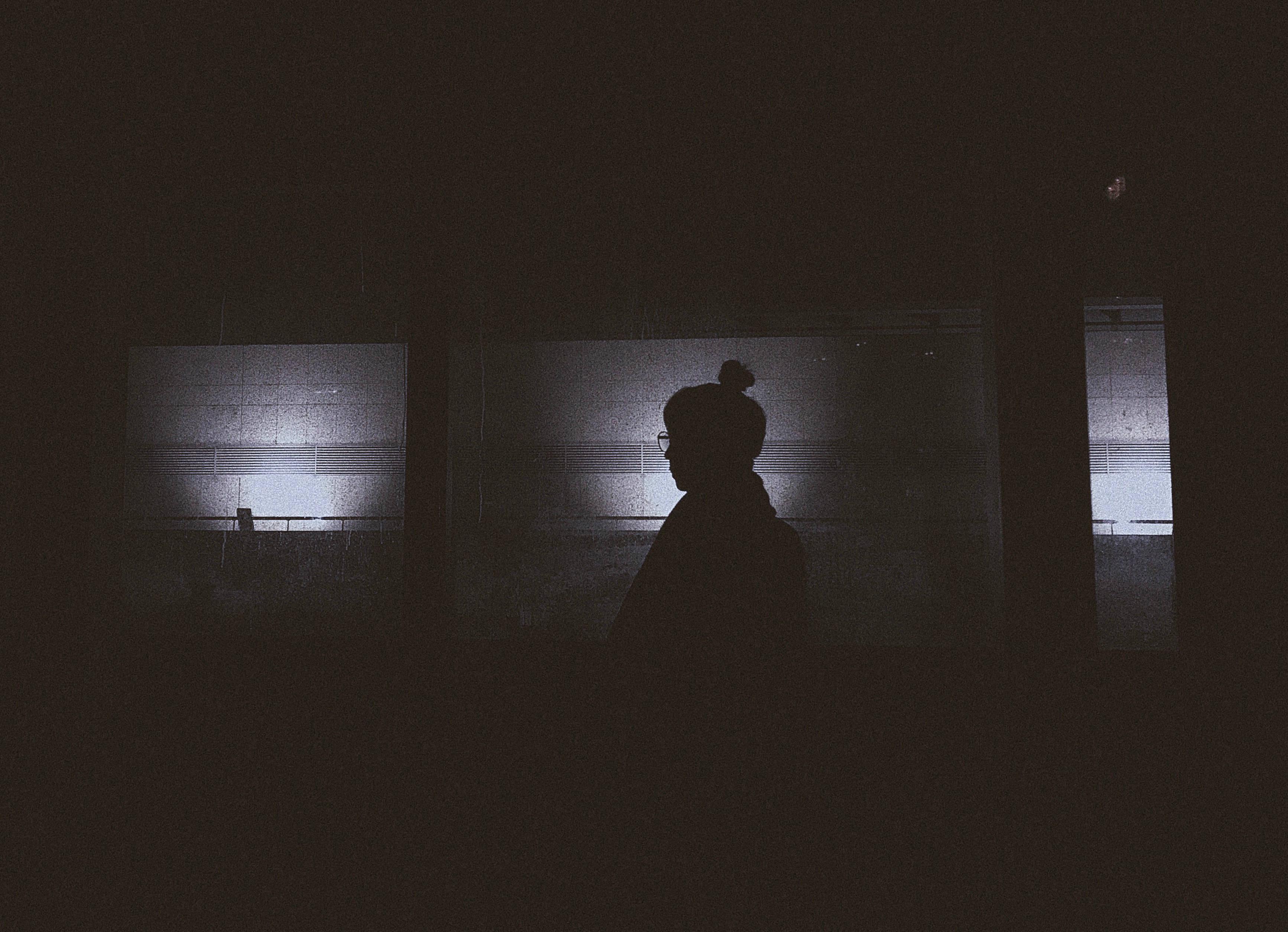Silhouette Scary Dark Paranormal Room — 3468x2510 wallpaper
