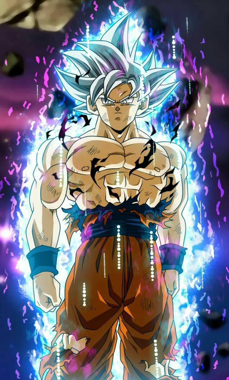 Silver Son Goku Ultra Instinct — 736x1222 wallpaper