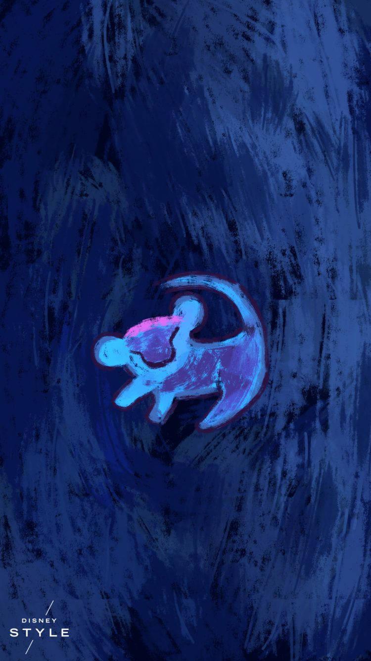 Simba Cave Drawing Phone — 750x1334 wallpaper