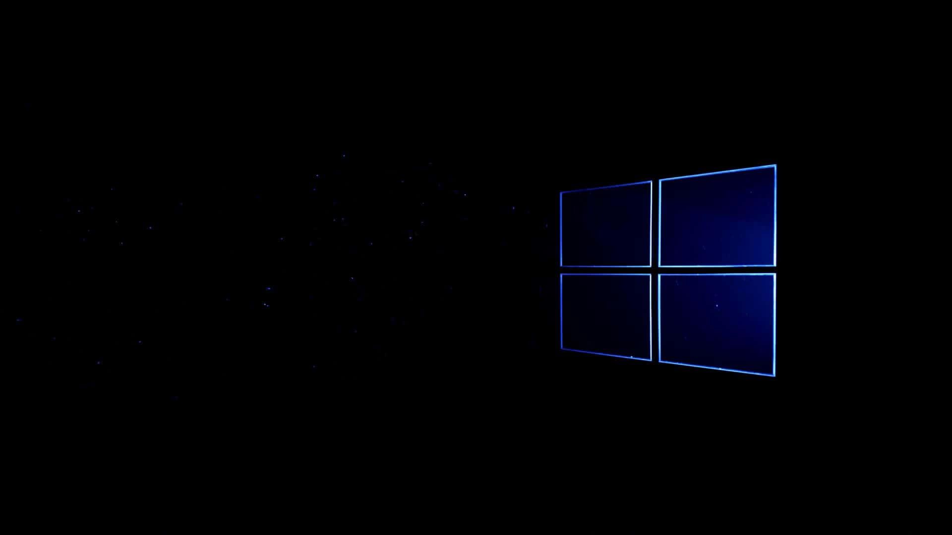 Simple Black Microsoft Windows Background — 1920x1080 wallpaper