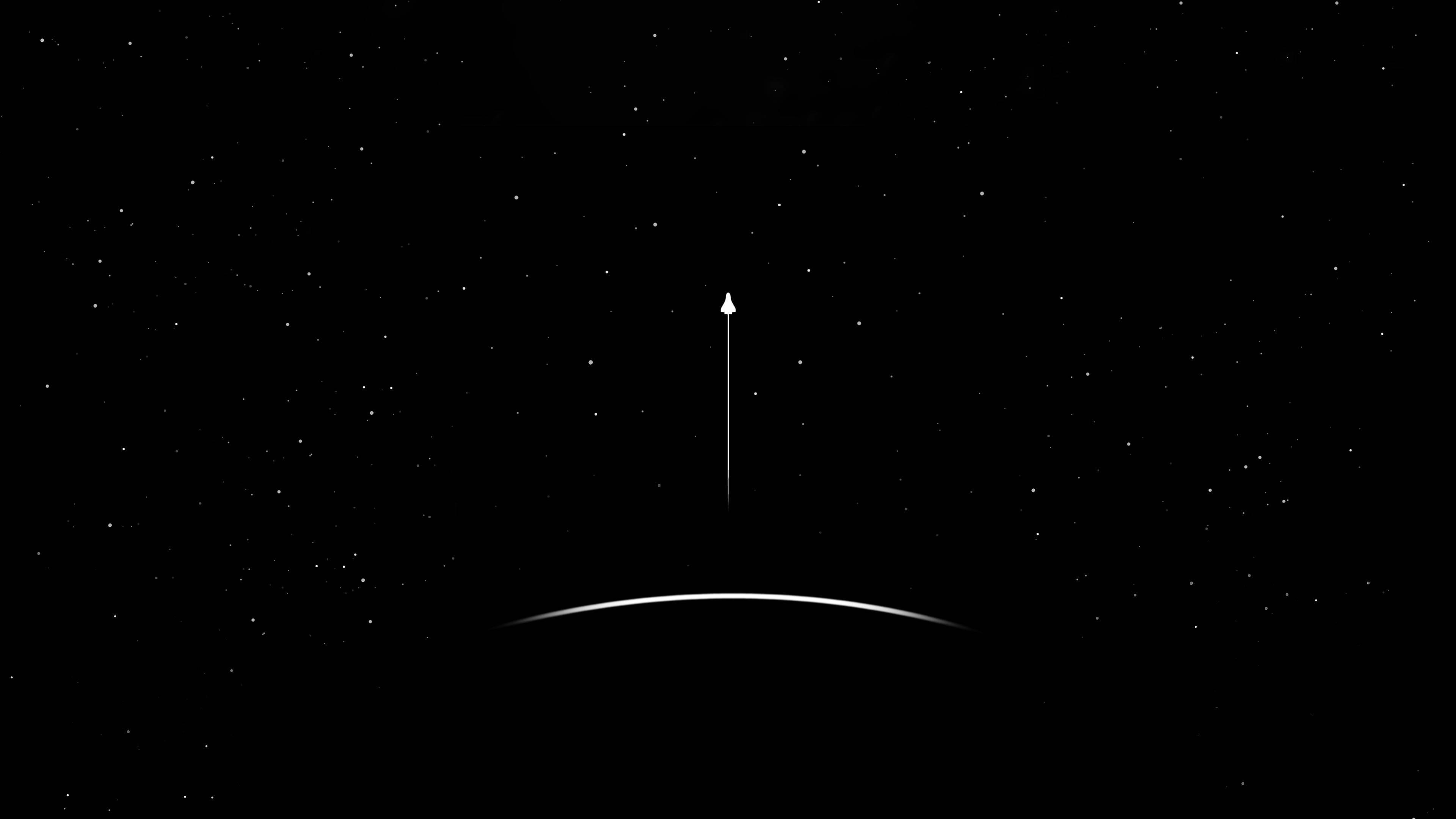 Simple Dark Light 4K Ultra HD — 3840x2160 wallpaper