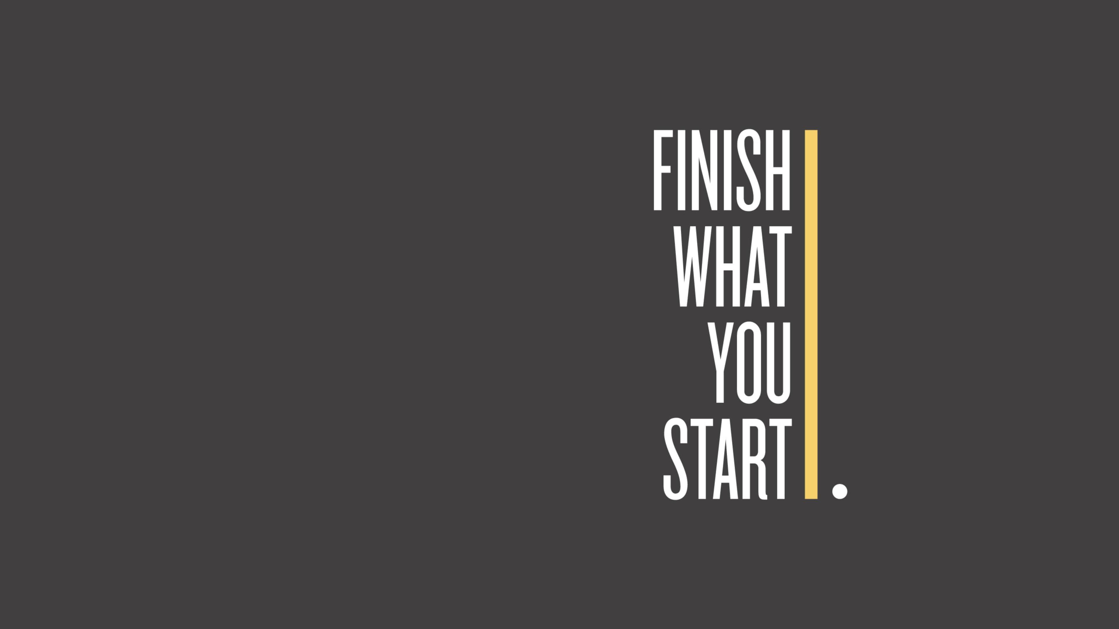 Simple Gray 4K Ultra HD Motivational — 3840x2160 wallpaper