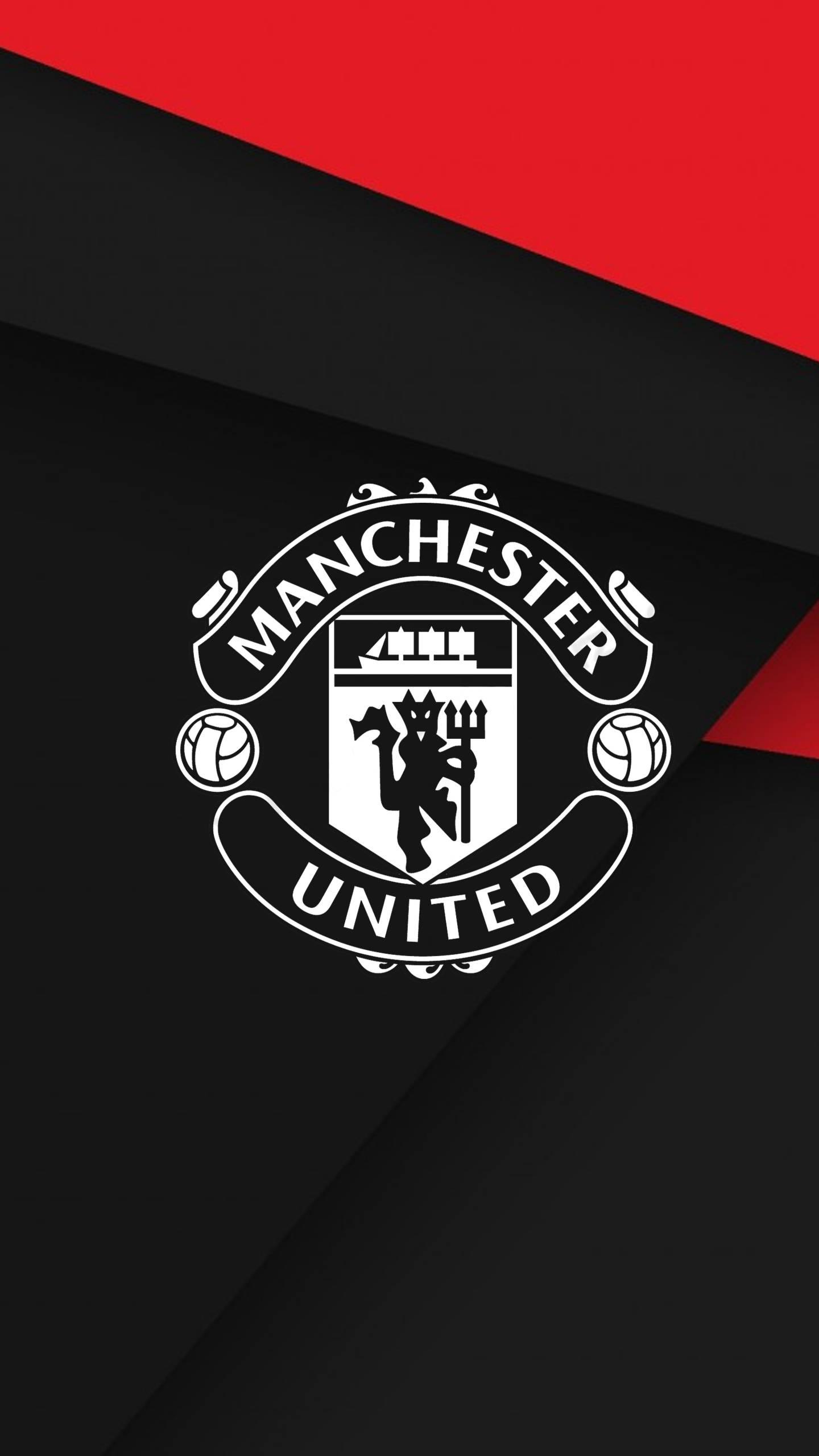 Simple Manchester United Logo Portrait — 1440x2560 wallpaper