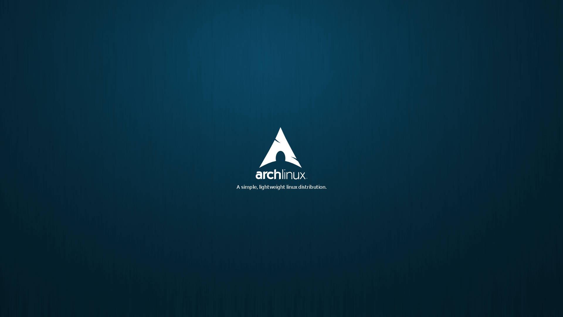 Simple Minimalist Arch Linux — 1920x1080 wallpaper