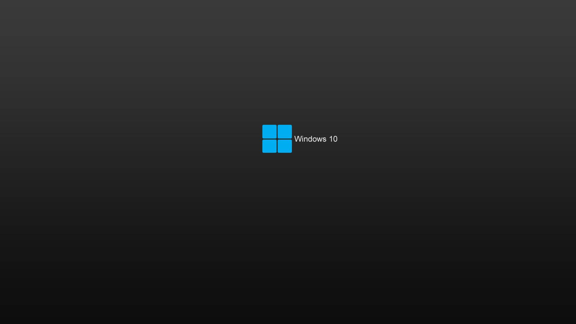Simple Windows 10 HD Logo — 1920x1080 wallpaper
