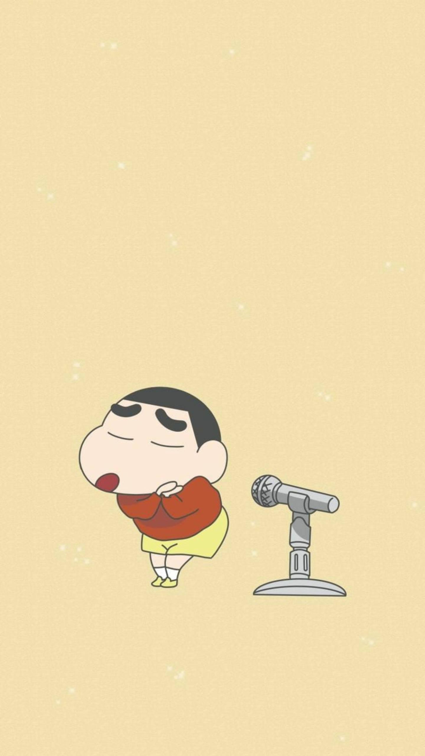 Singing Shinchan Aesthetic — 1440x2560 wallpaper