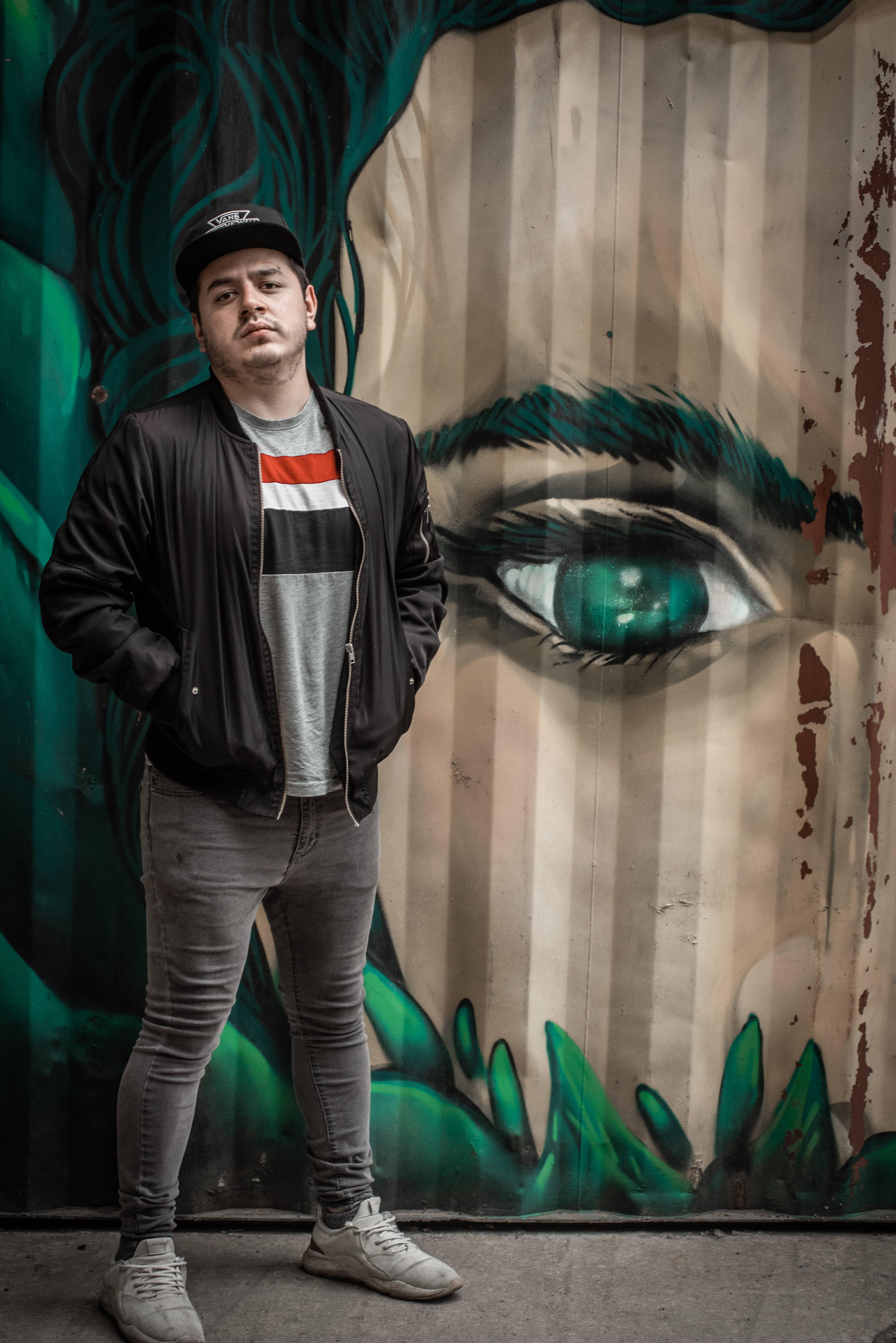 Single Boy With Mural Face — 3850x5767 wallpaper