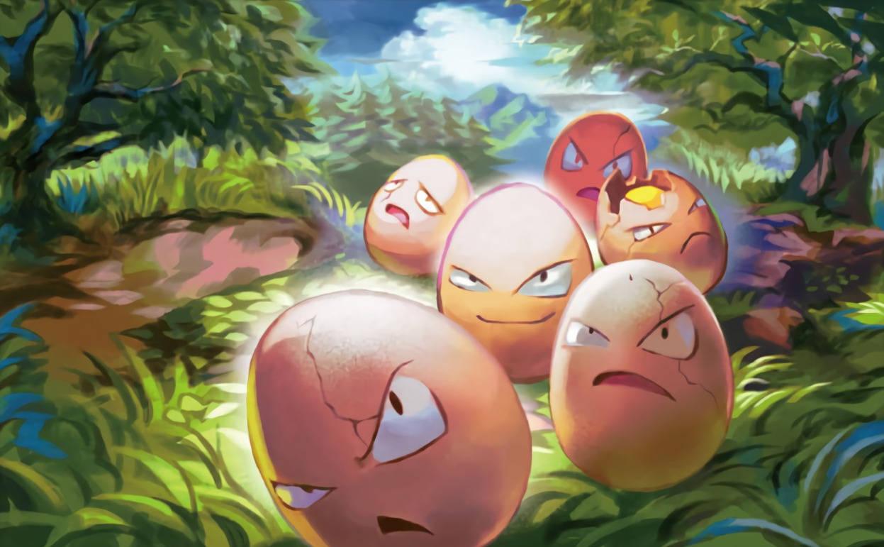 Six Exeggcute Cool Pokemon — 1247x771 wallpaper