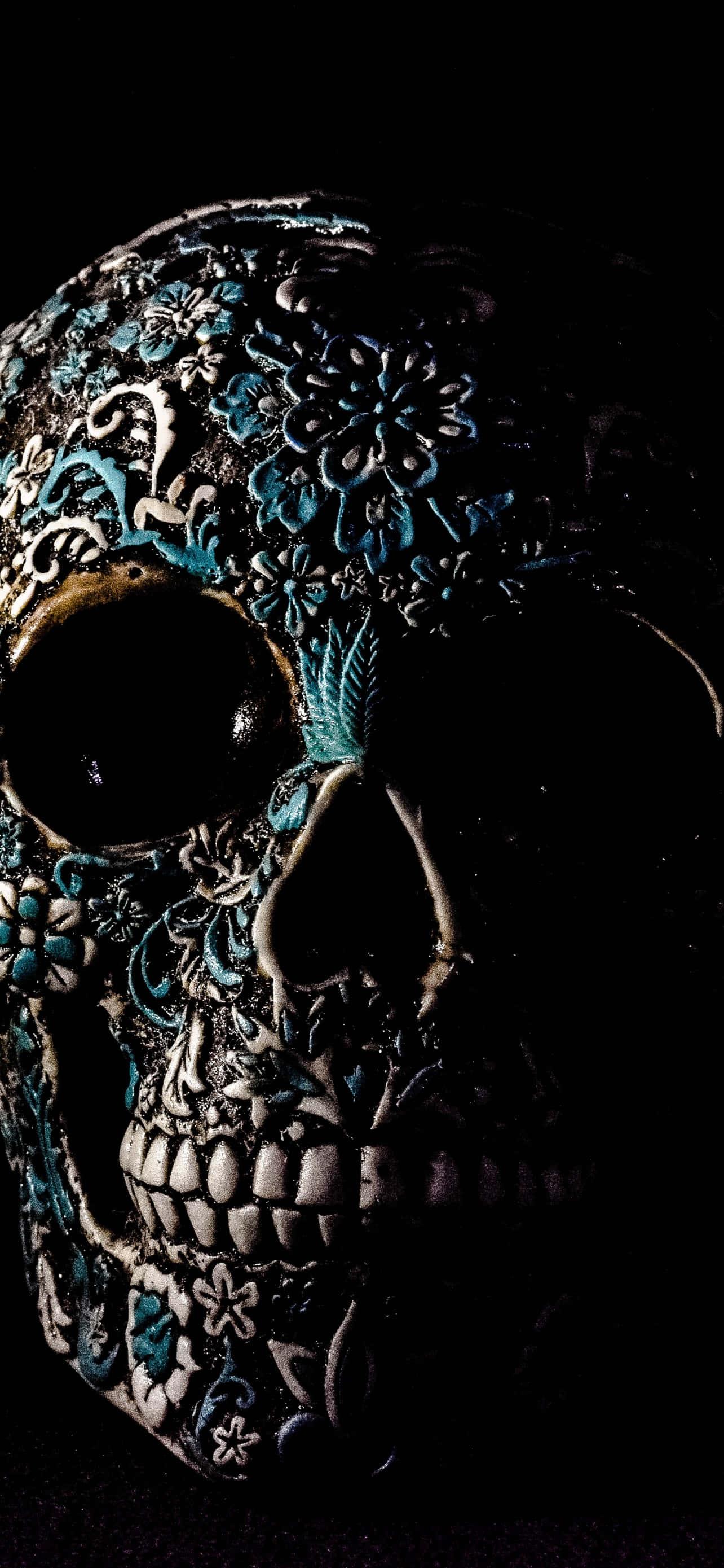 Skull Background — 1284x2778 wallpaper
