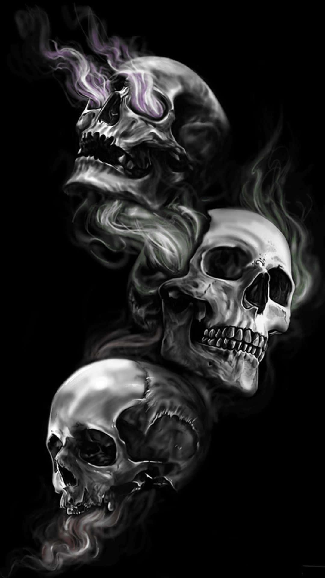 Skull Background — 1080x1920 wallpaper